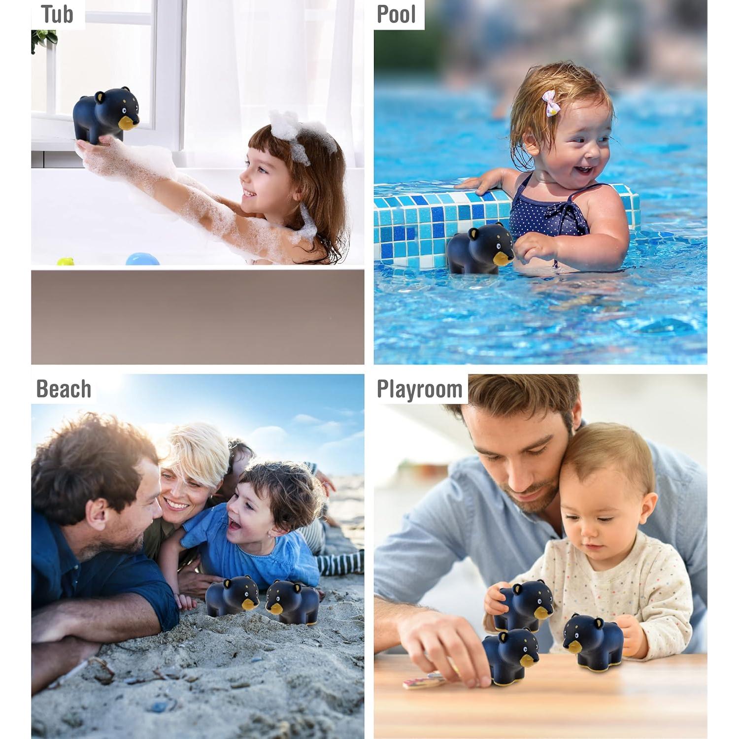 Juguete de Baño Osito Negro DolliBu - Flotante 7.62 cm