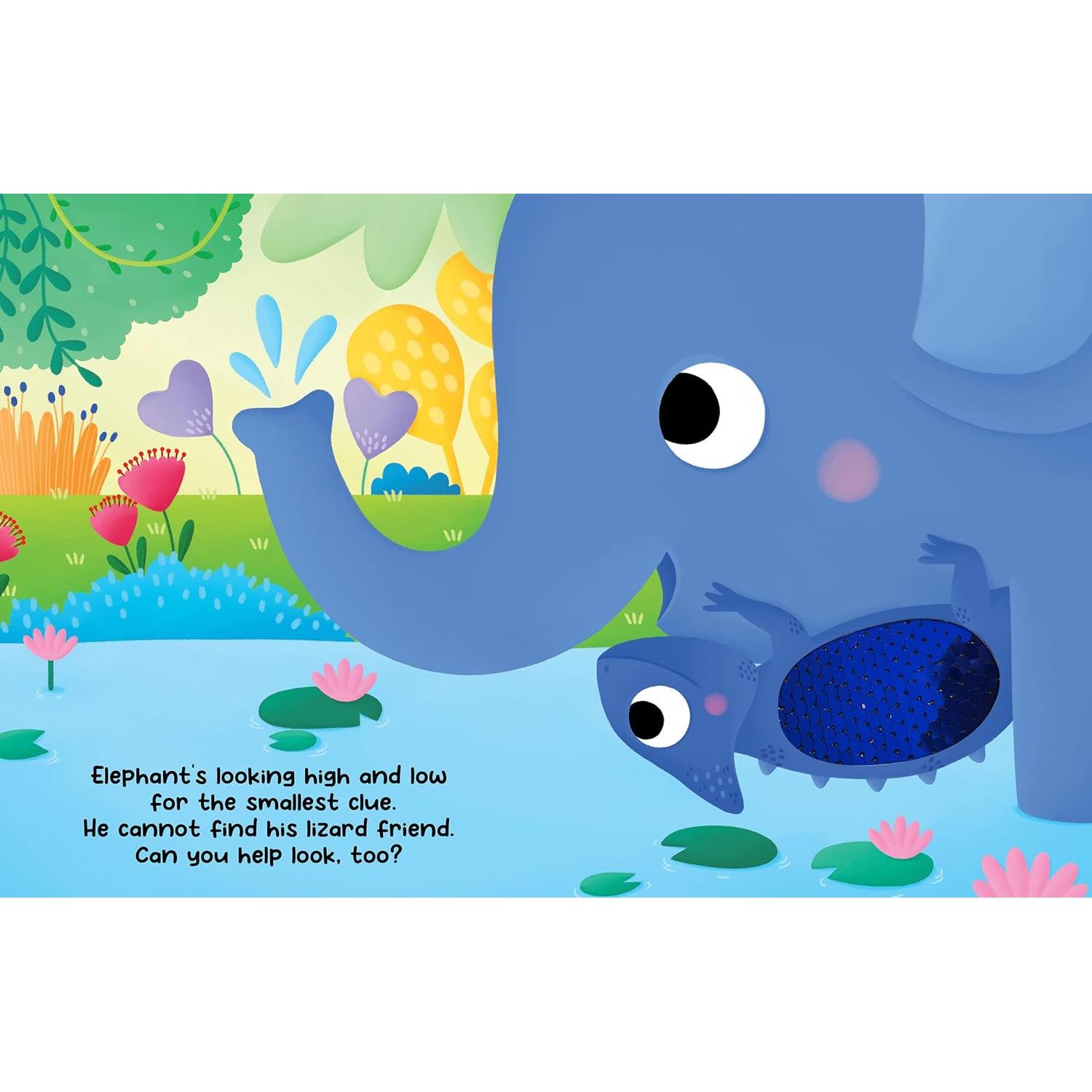 Chameleon's Colors - Children's Touch and Feel Storybook with 2-Way Sequins - Sensory Board Book