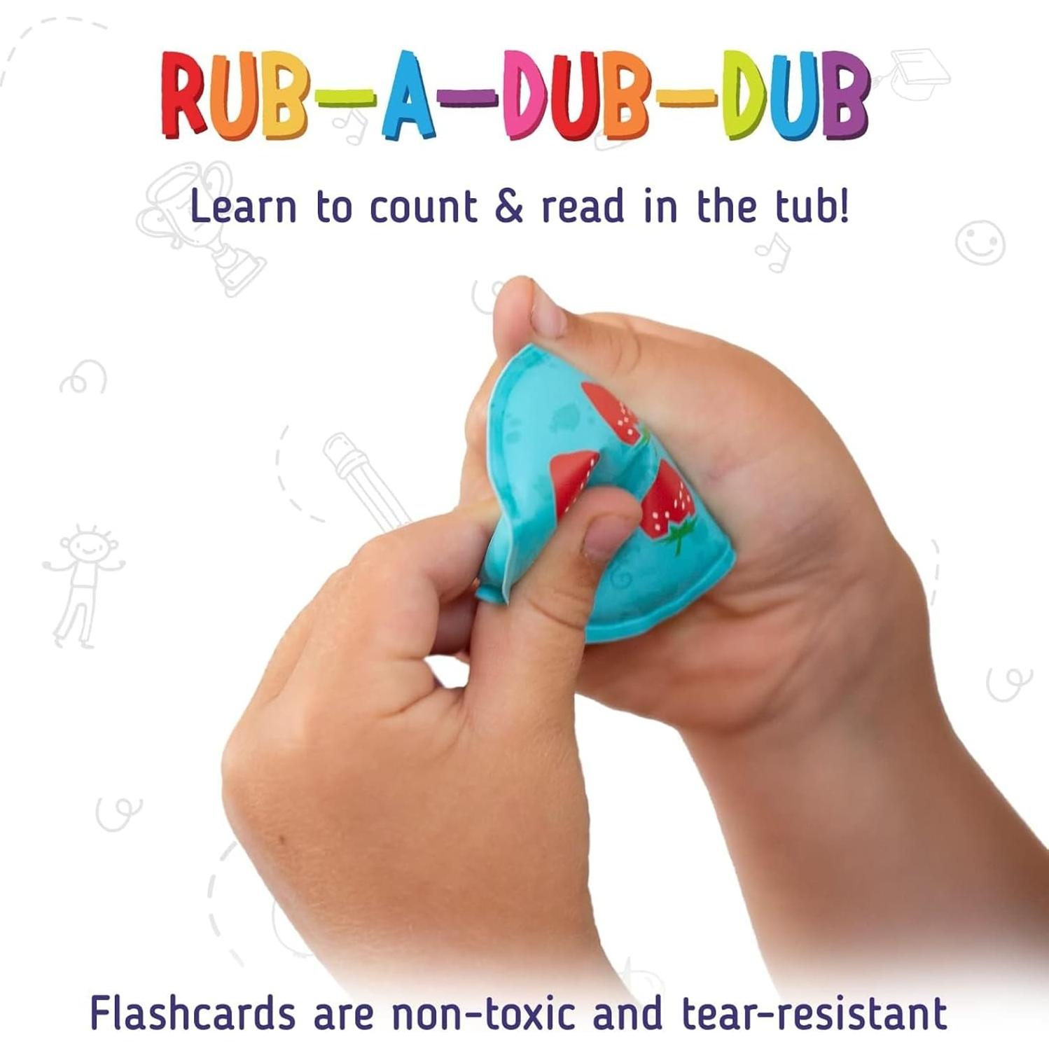 Tarjetas de Flash de Baño Merka - 36 Piezas Letras y Números