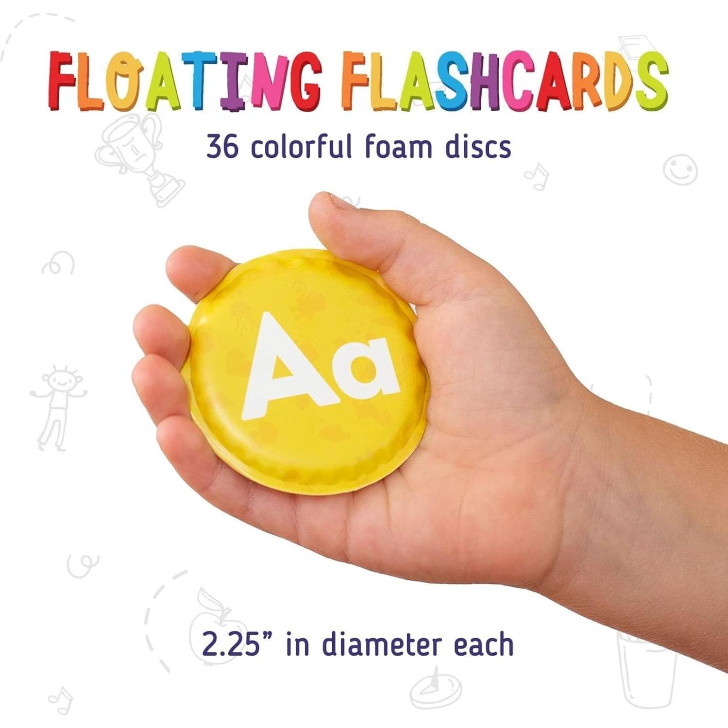 Tarjetas de Flash de Baño Merka - 36 Piezas Letras y Números