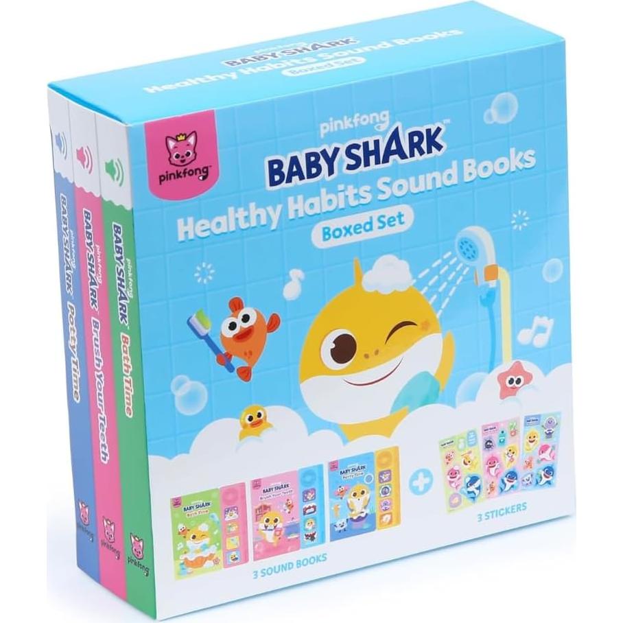 Conjunto de Libros de Sonido Baby Shark Pinkfong - Hábitos Saludables