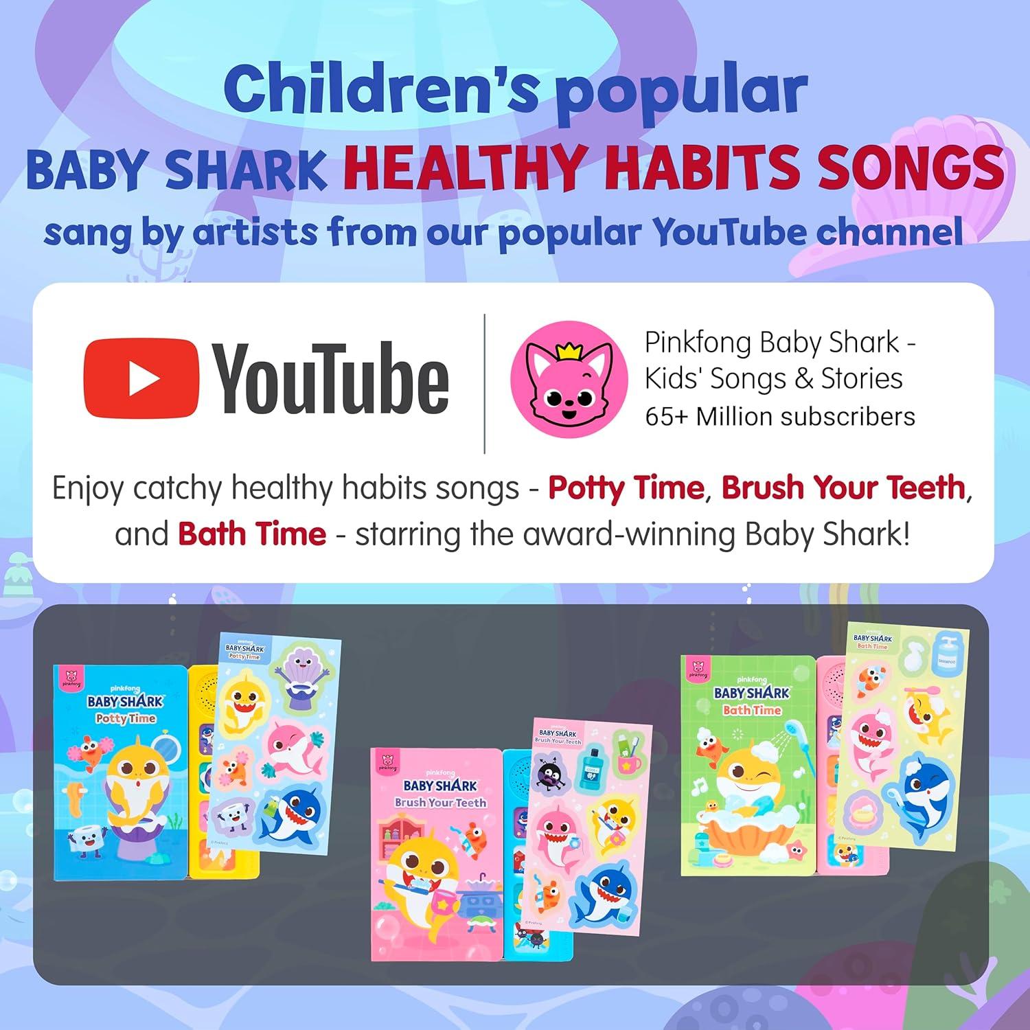 Conjunto de Libros de Sonido Baby Shark Pinkfong - Hábitos Saludables