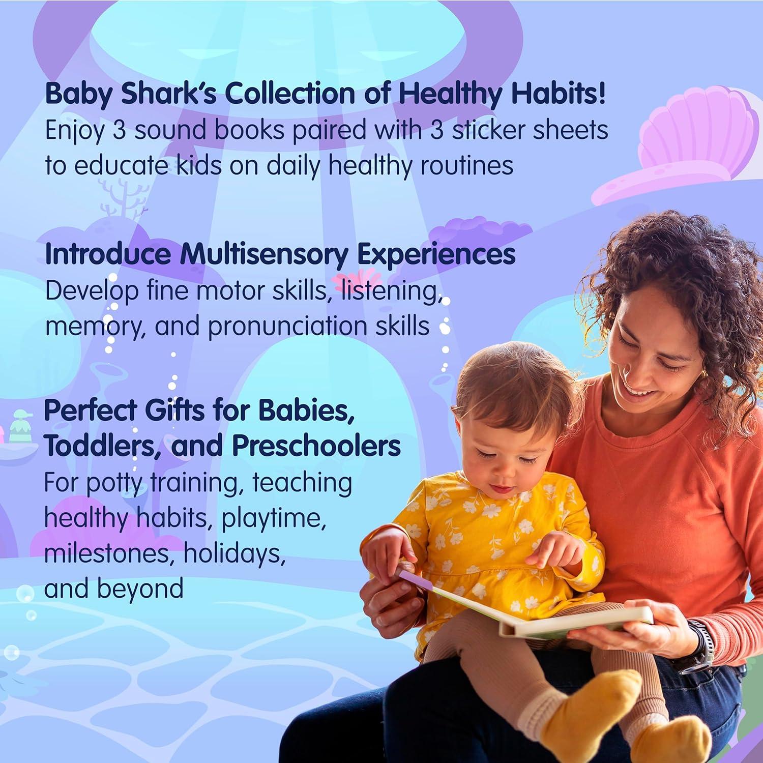 Conjunto de Libros de Sonido Baby Shark Pinkfong - Hábitos Saludables