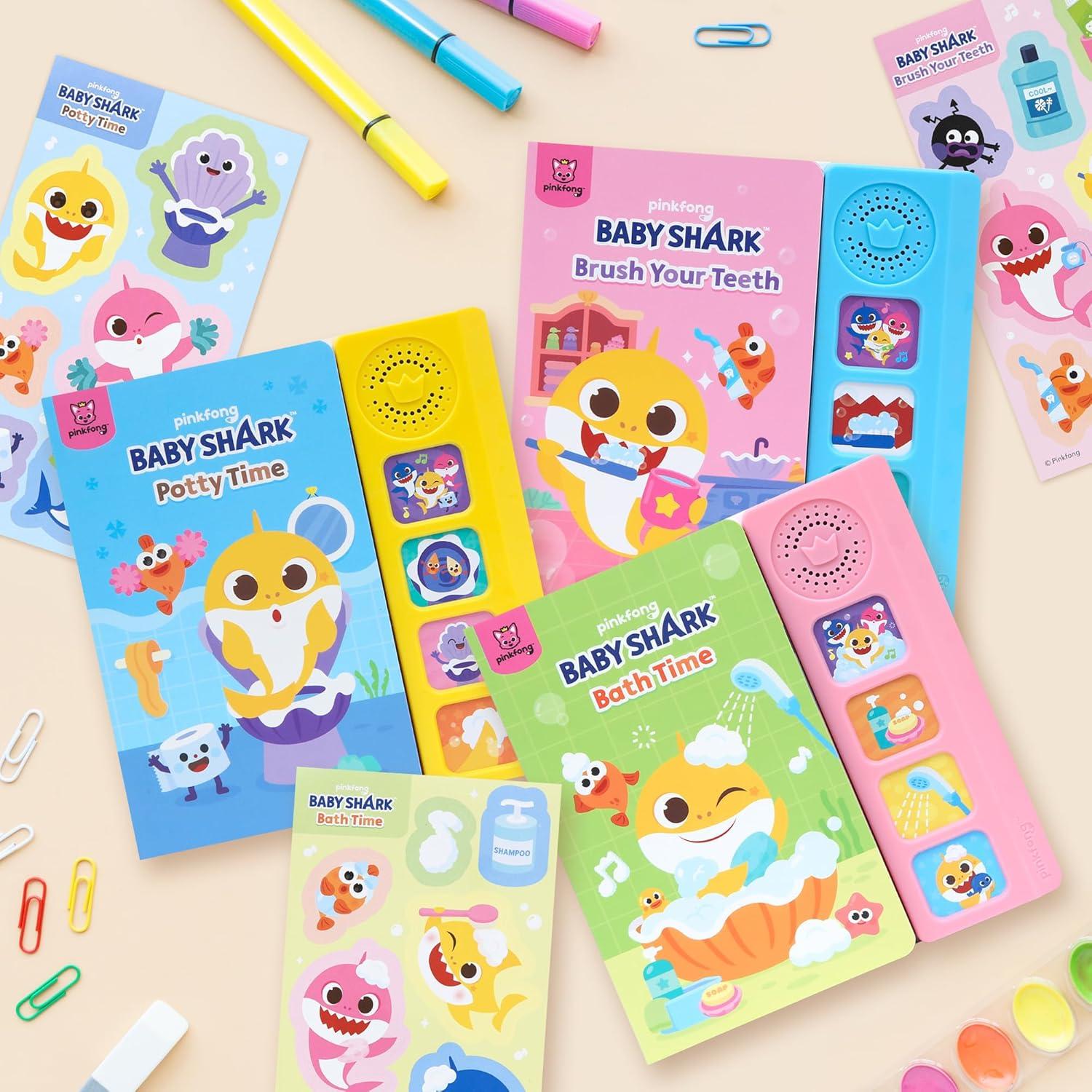 Conjunto de Libros de Sonido Baby Shark Pinkfong - Hábitos Saludables