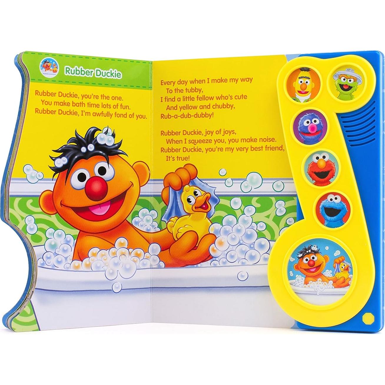 Sesame Street - Rubber Duckie Bath Time Tunes Sound Book - PI Kids (Play-A-Song)