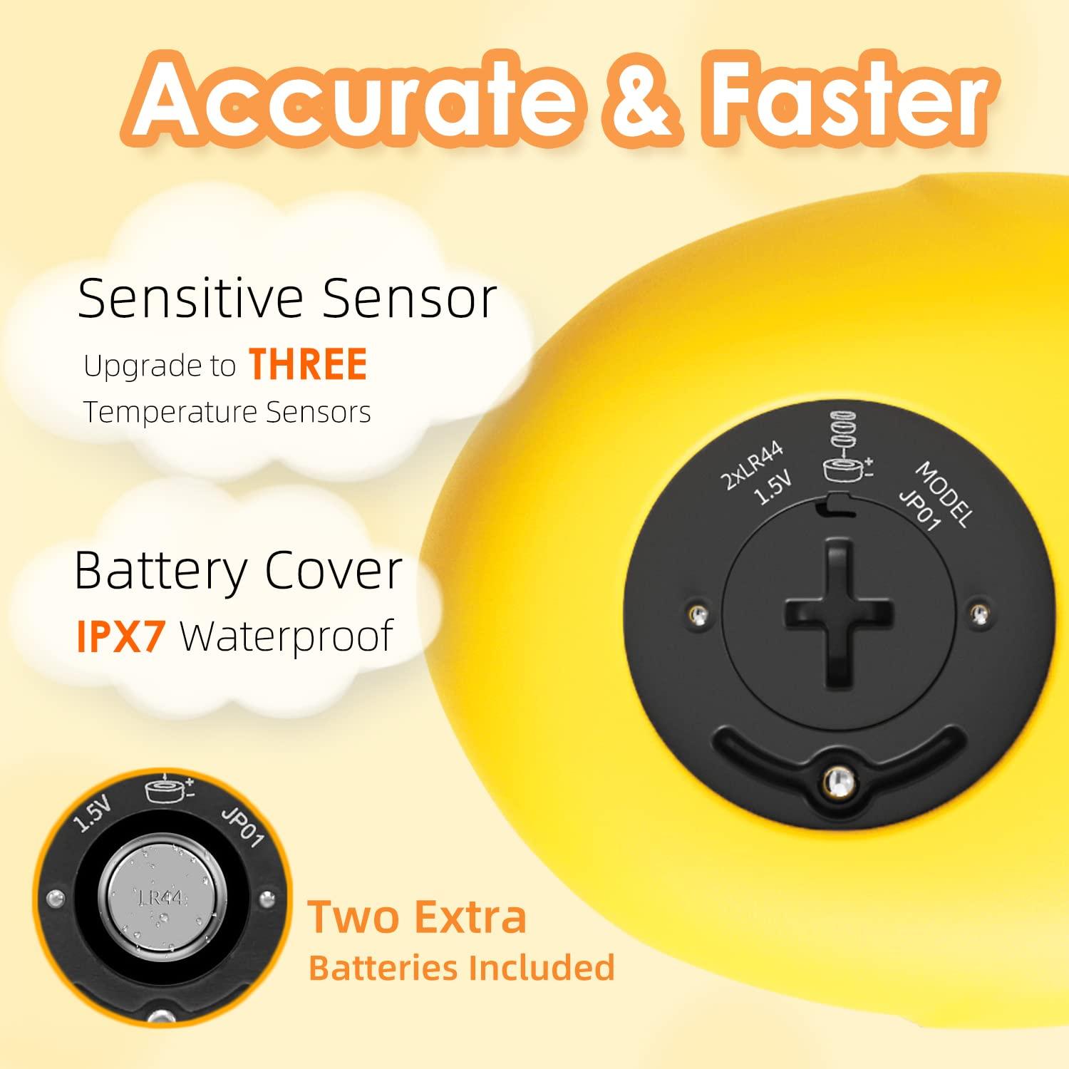 Termómetro de baño IOG Pato para bebés - Flotante y seguro