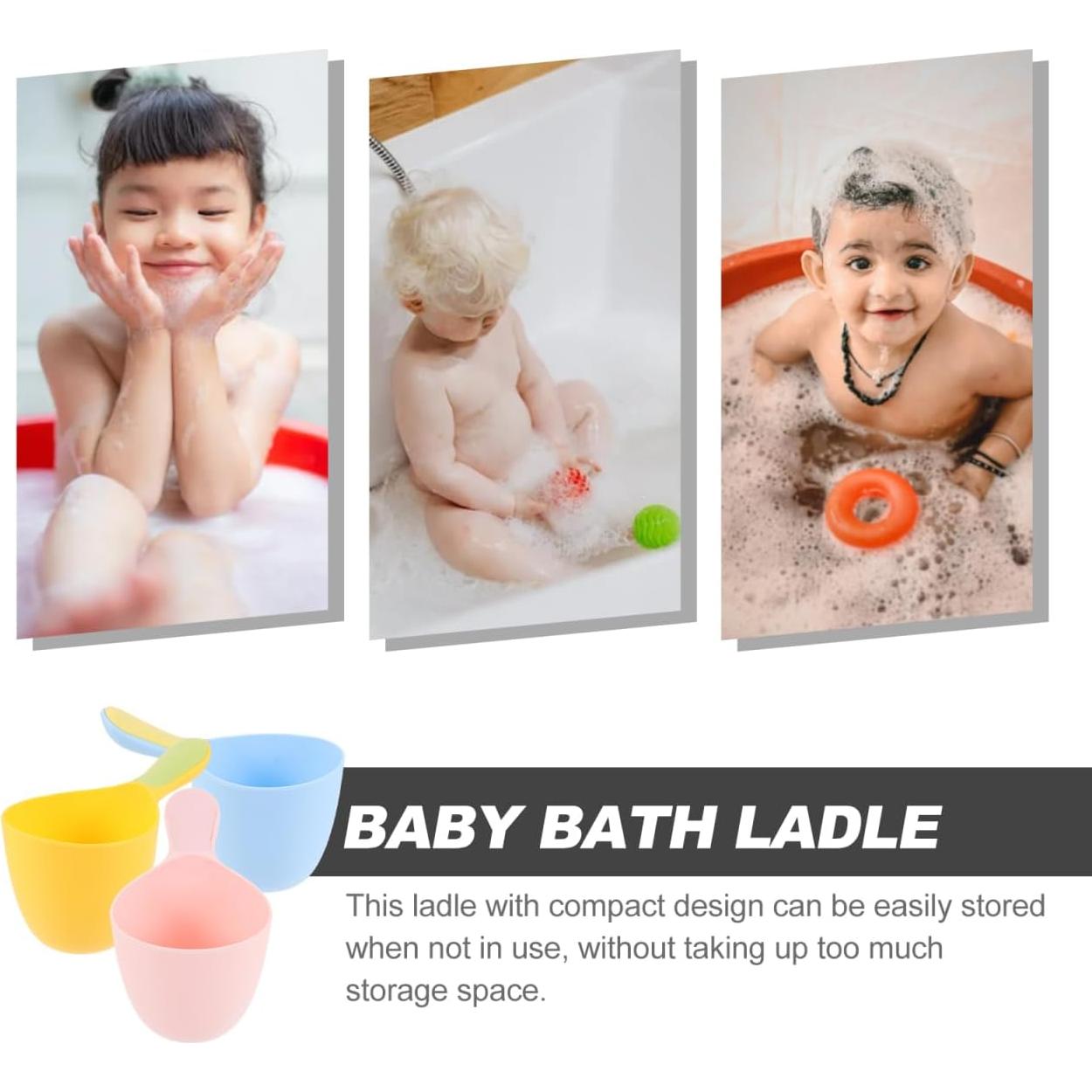 Cucharón de Baño CHILDWEET 3 Piezas Multiusos Plástico