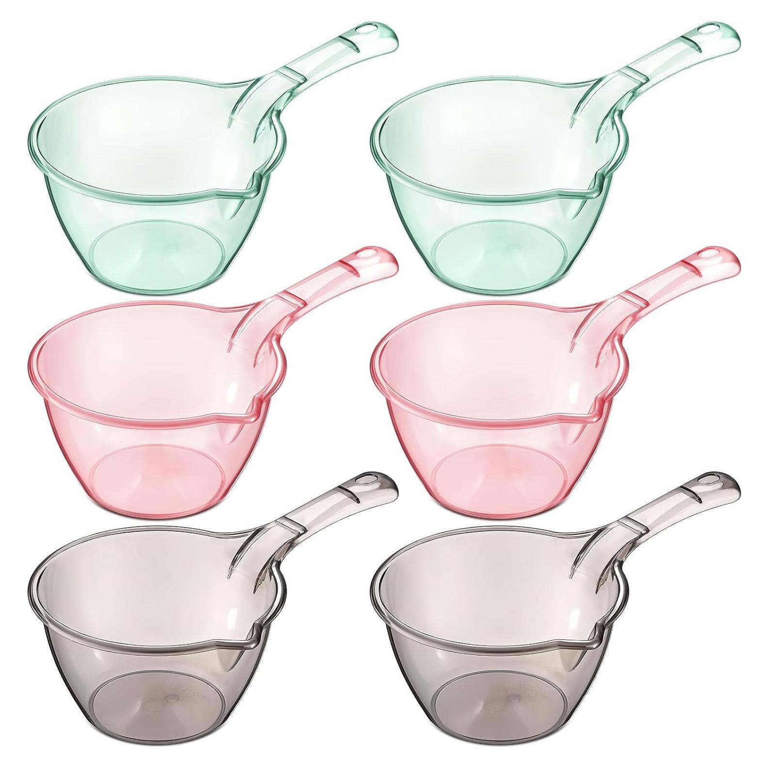 Juego de 6 cucharas de plástico Reallnaive para cocina y baño