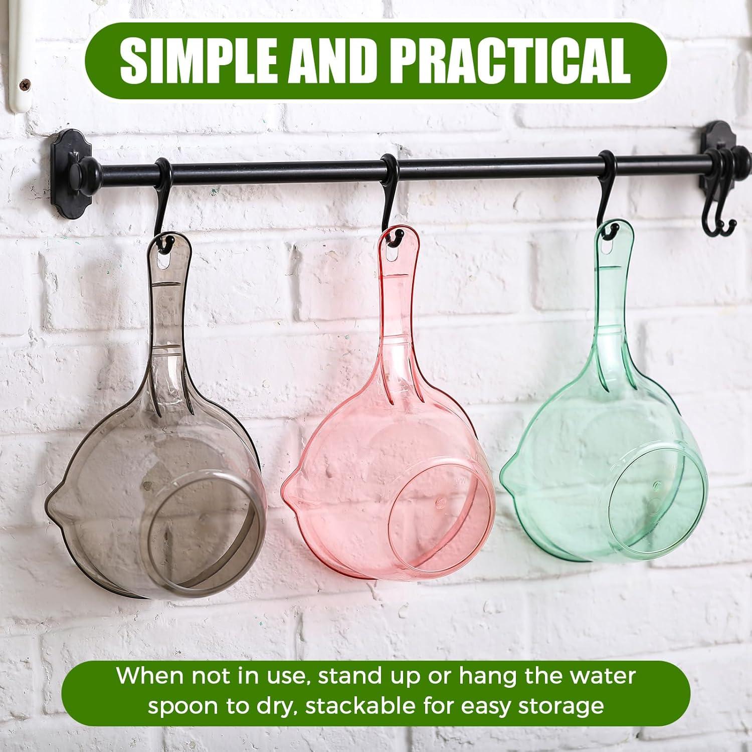 Juego de 6 cucharas de plástico Reallnaive para cocina y baño