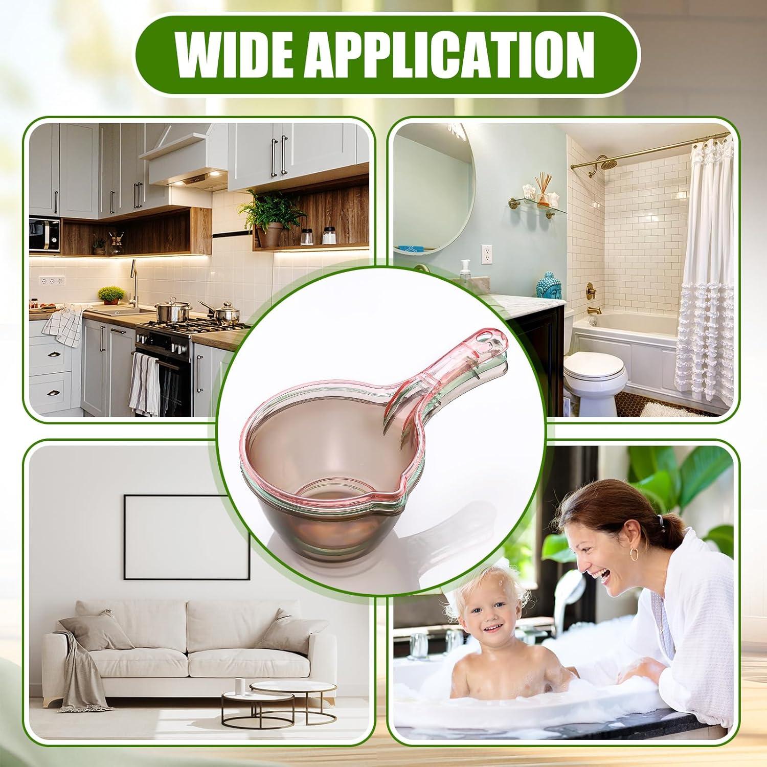 Juego de 6 cucharas de plástico Reallnaive para cocina y baño