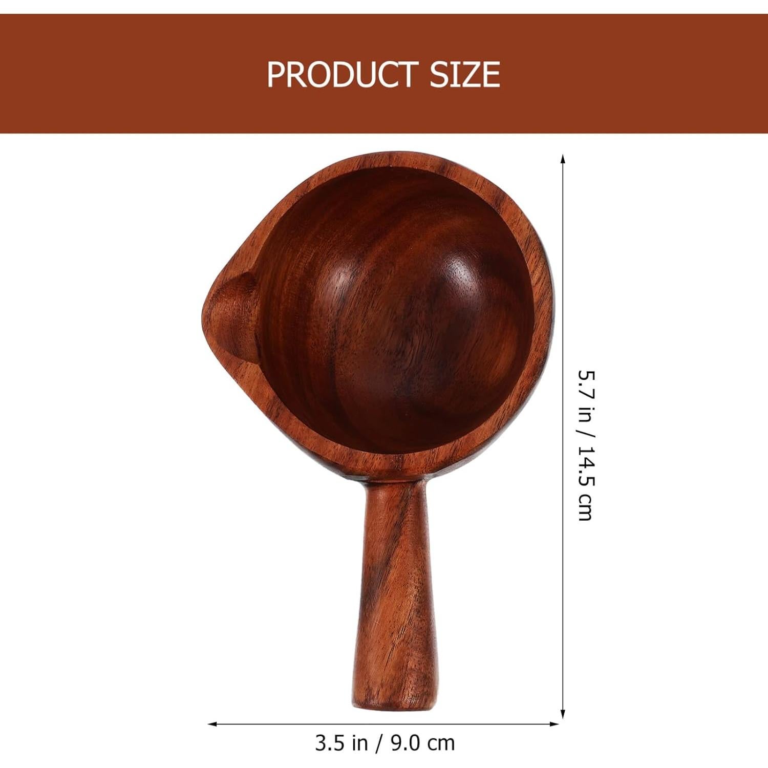 Cucharón de Madera para Baño - 14.5x8.9 cm - Estilo Aleatorio