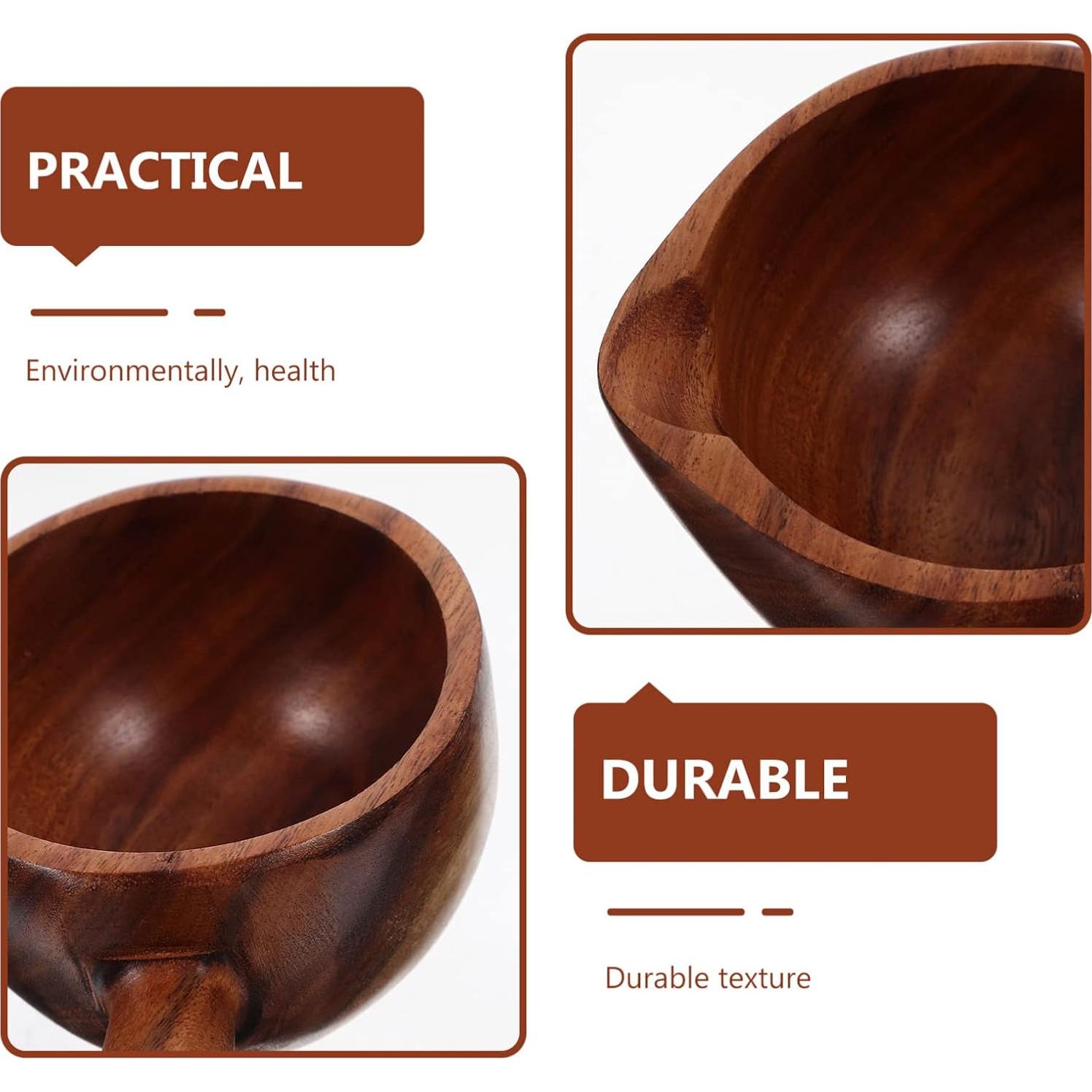 Cucharón de Madera para Baño - 14.5x8.9 cm - Estilo Aleatorio