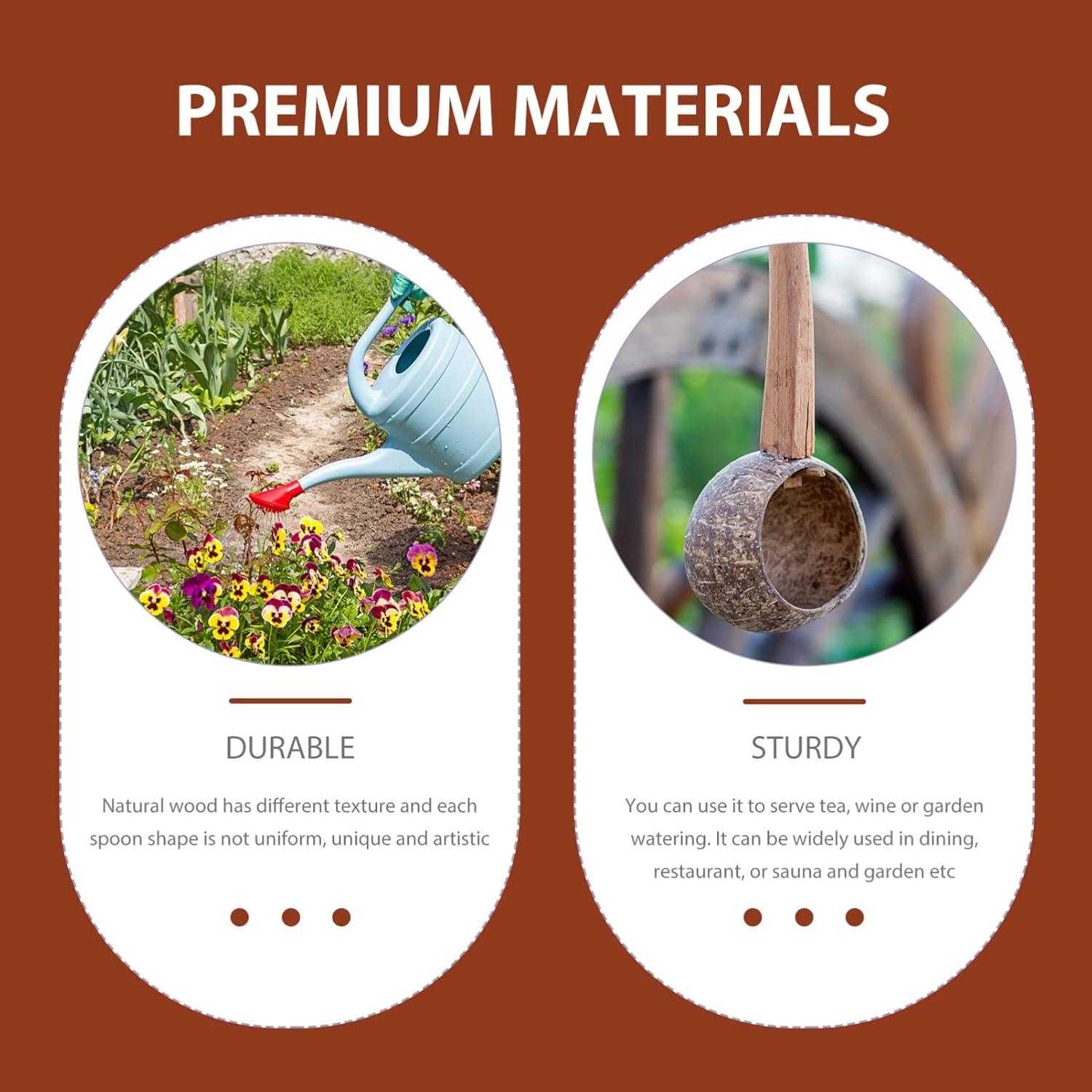 Cucharón de Madera para Baño - 14.5x8.9 cm - Estilo Aleatorio