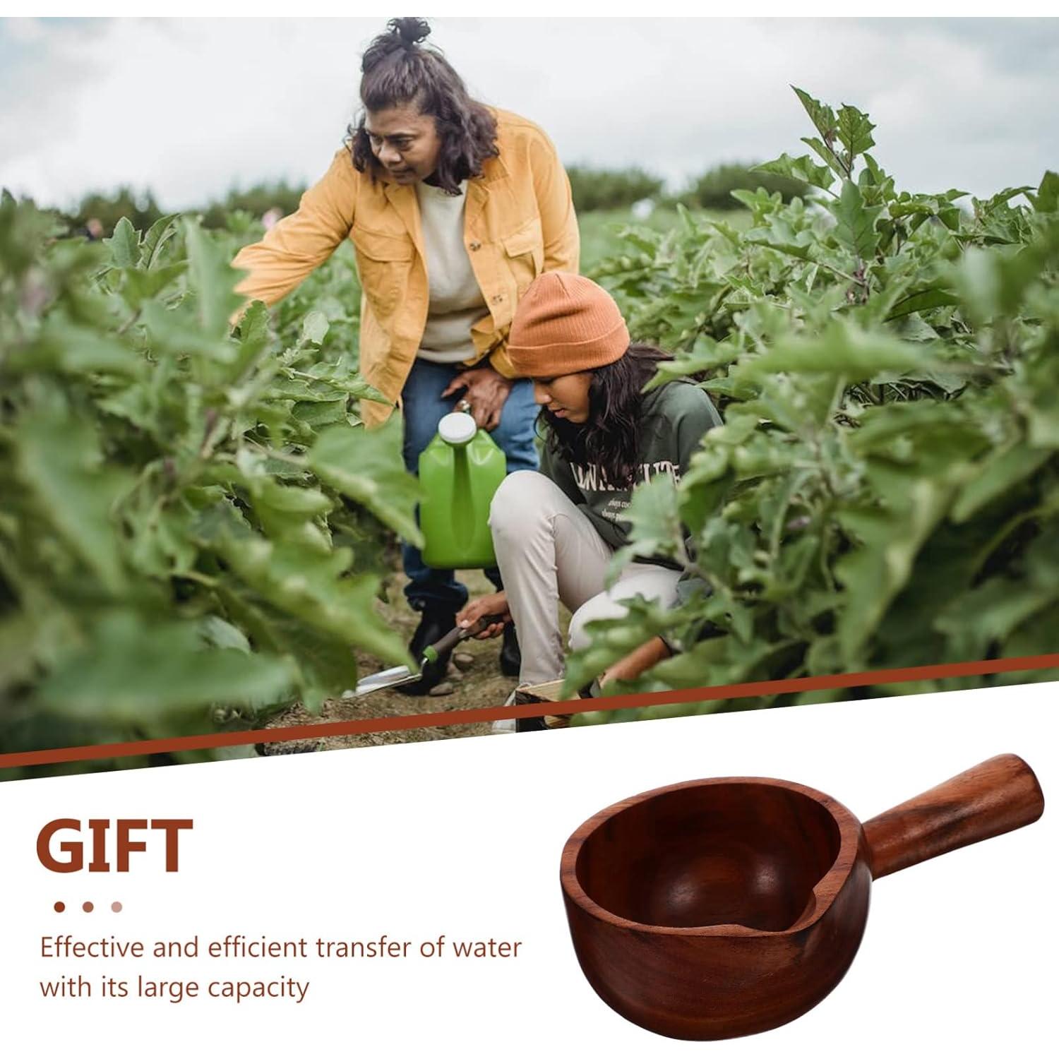 Cucharón de Madera para Baño - 14.5x8.9 cm - Estilo Aleatorio