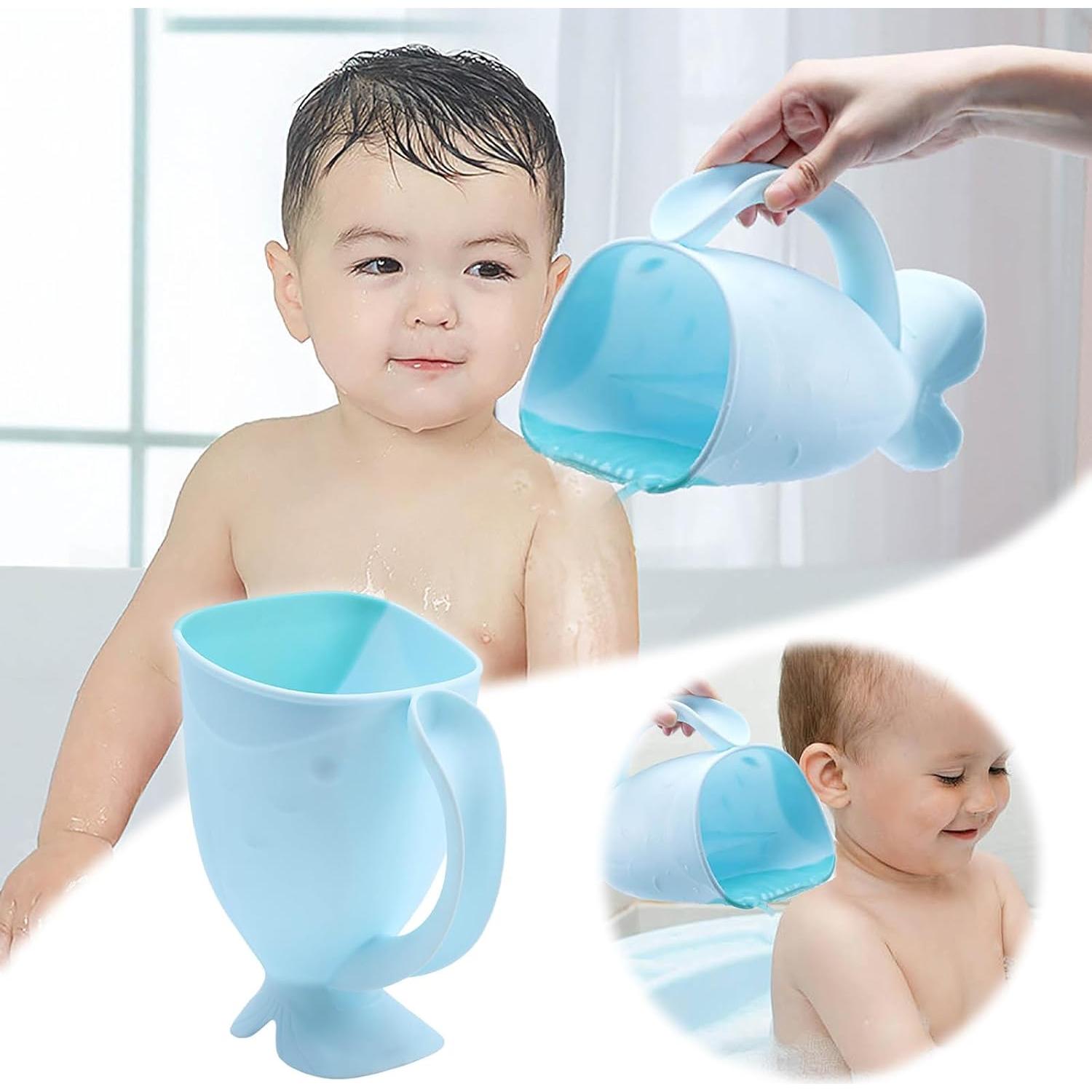 Taza de Enjuague para Bebé Genérico Azul Claro 20.5x14cm