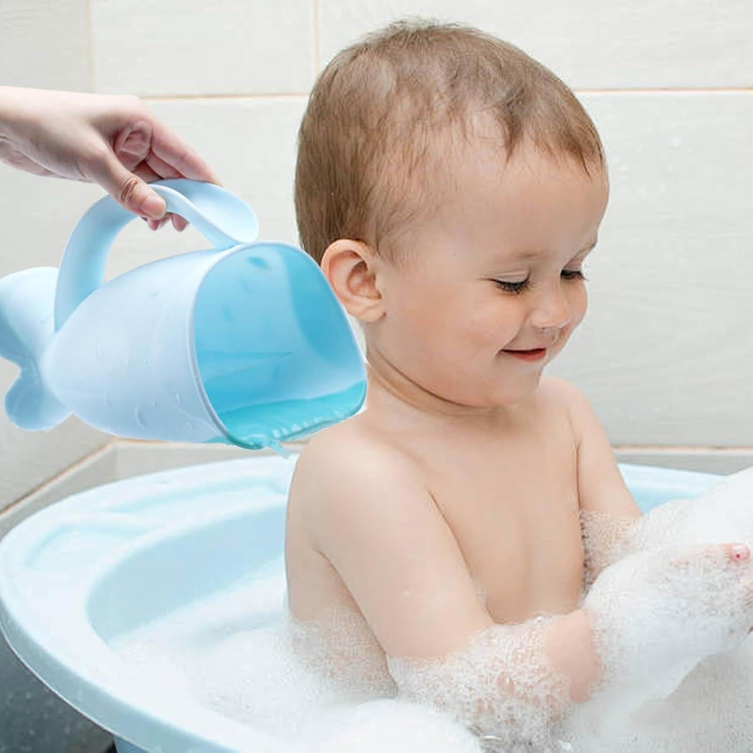 Taza de Enjuague para Bebé Genérico Azul Claro 20.5x14cm