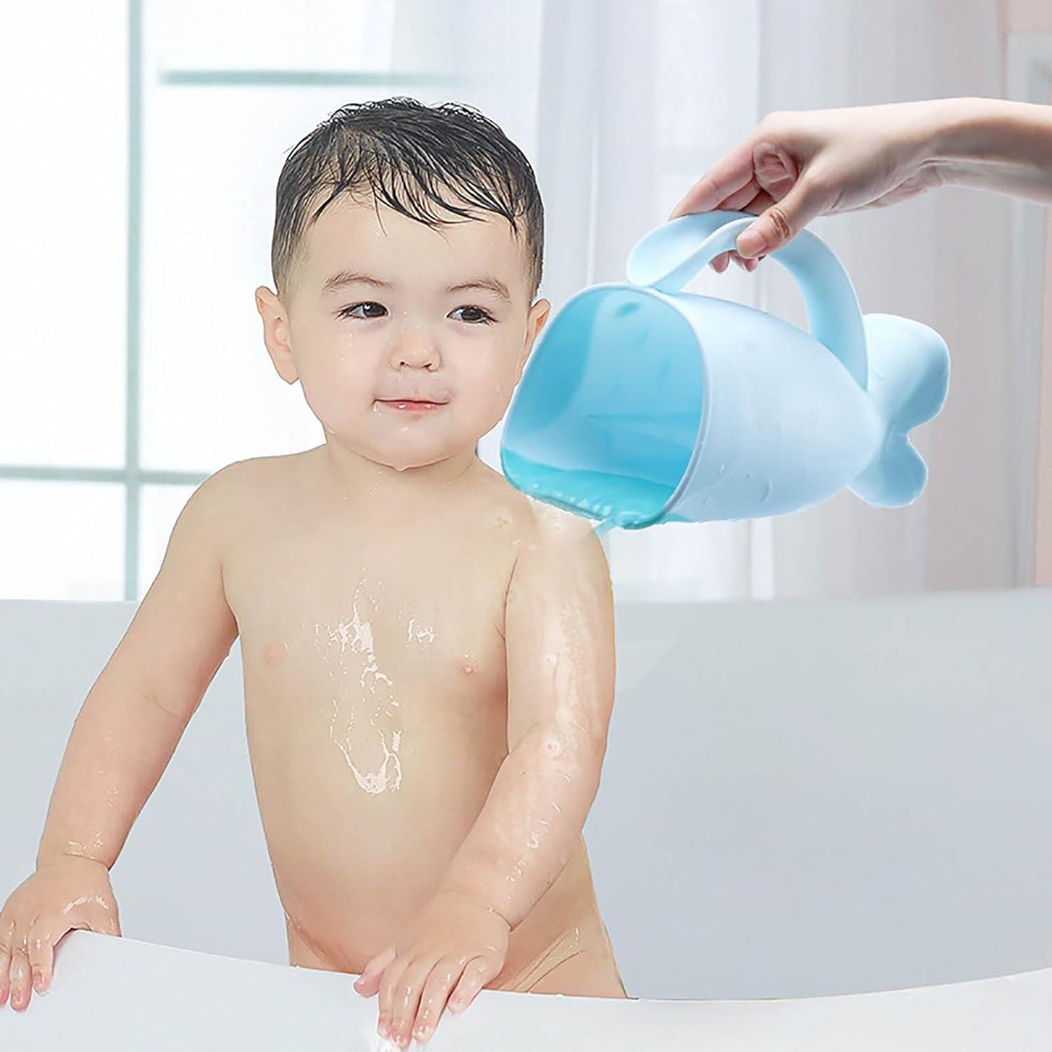 Taza de Enjuague para Bebé Genérico Azul Claro 20.5x14cm