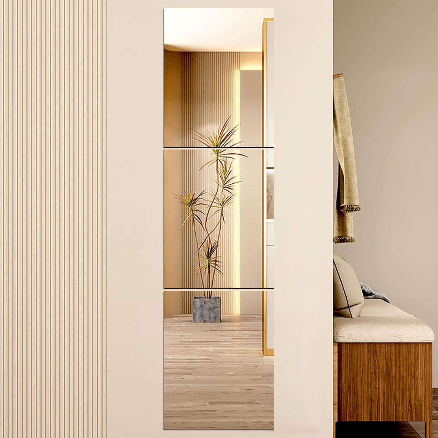 4 Piezas Espejos Acrílicos Autoadhesivos QEEYON 20x30cm