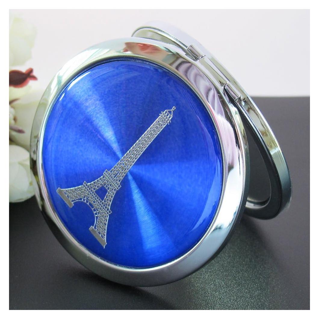 Espejo Compacto Torre Eiffel WE Azul Real 12 PCS para Eventos
