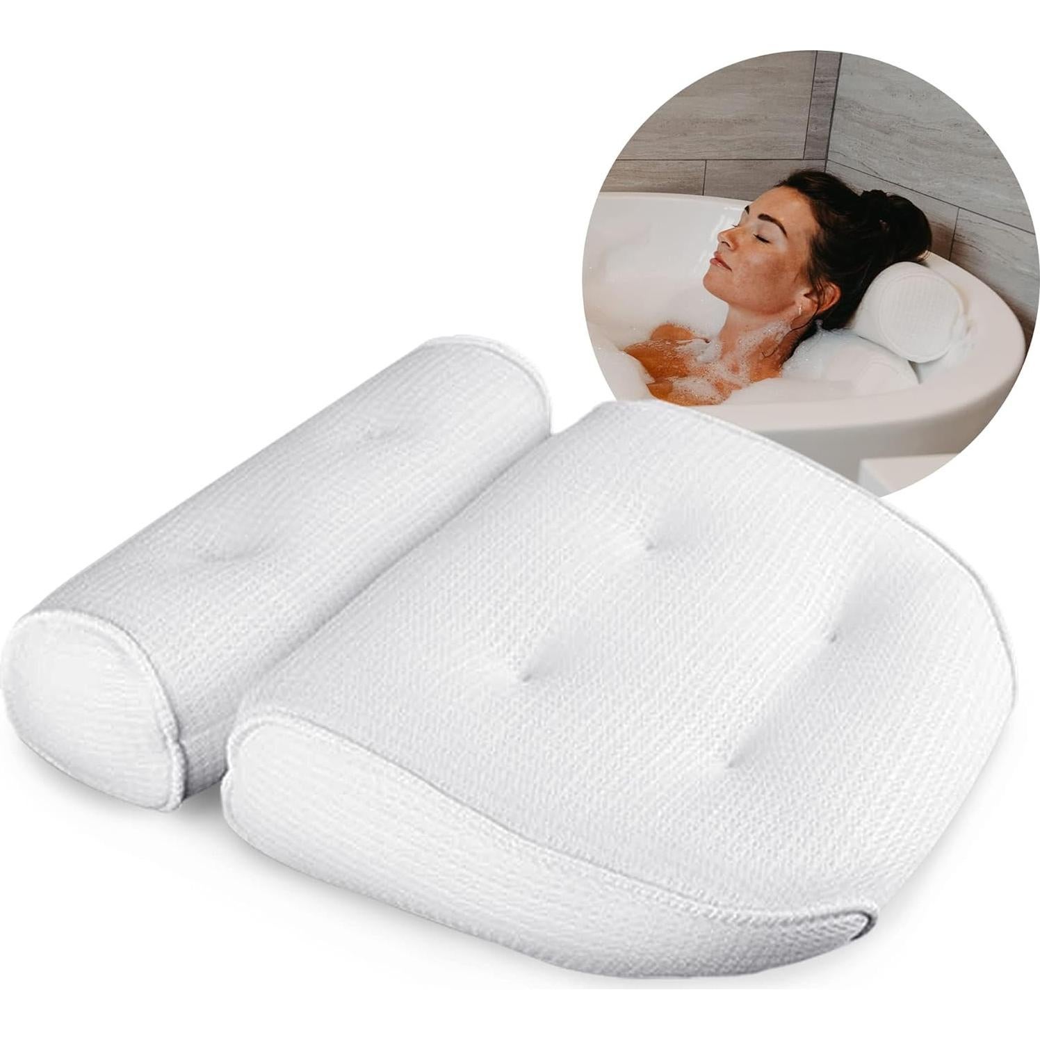 Almohada de Baño Haven Houz Ultra Suave con 6 Ventosas