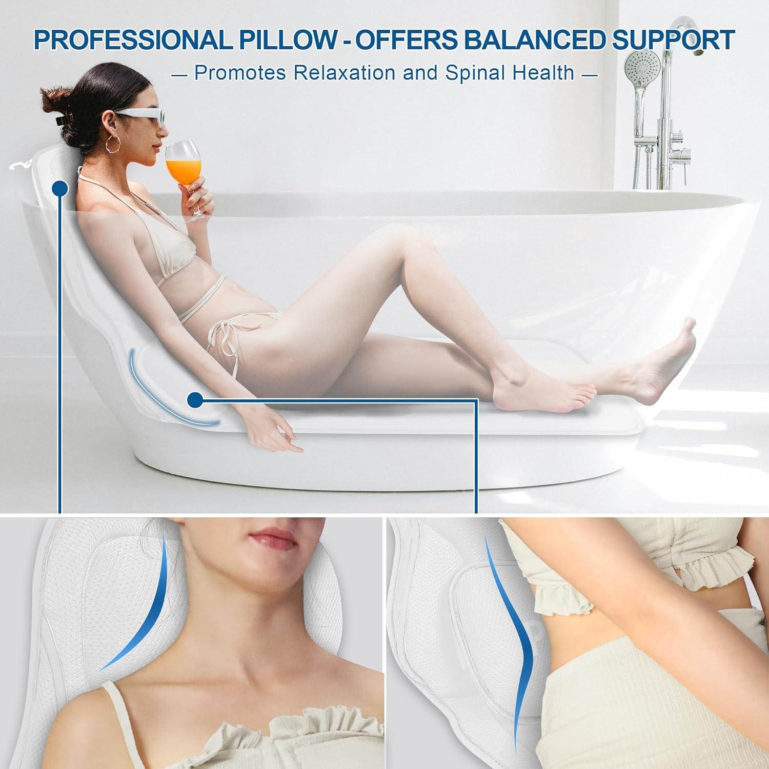 Almohada de Baño Completo Poemland 137x44.5cm Antideslizante