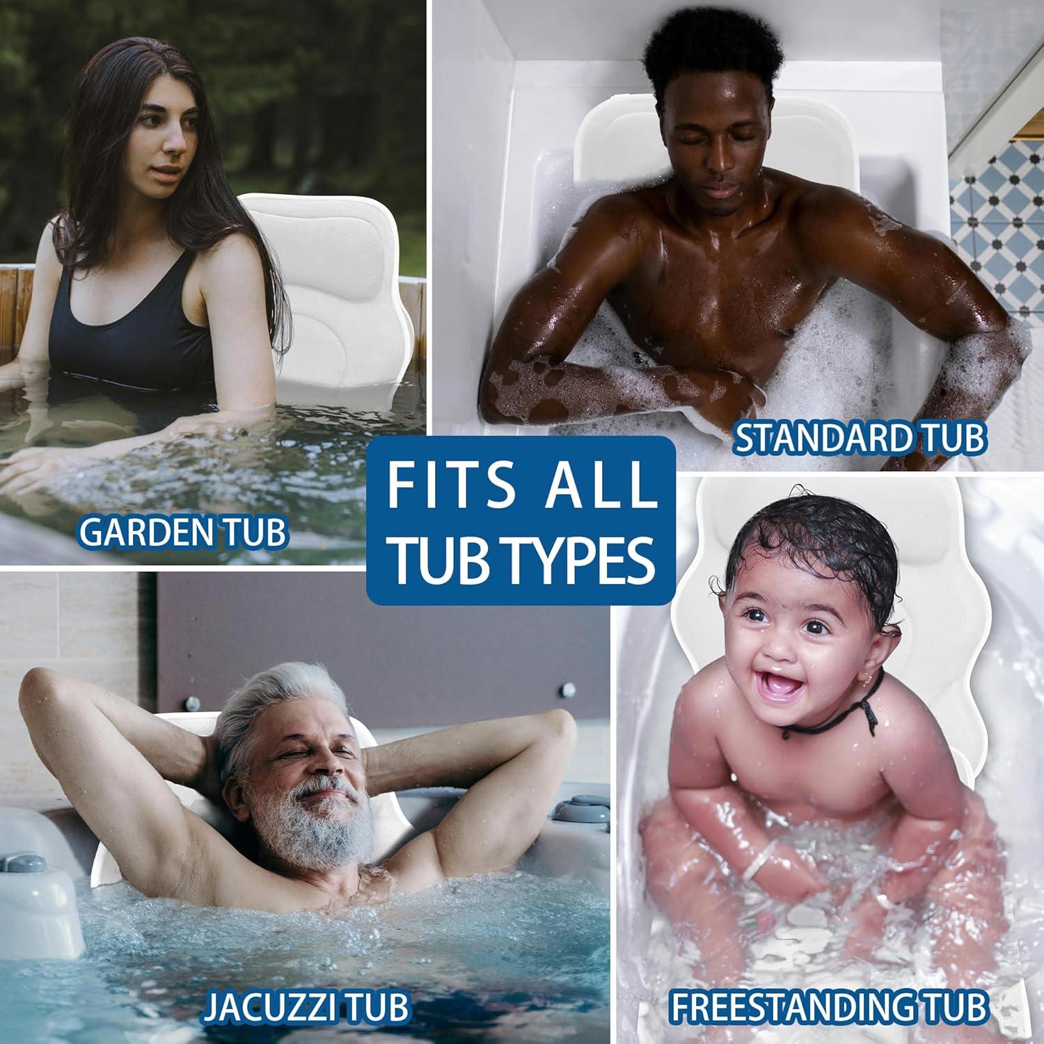 Almohada de Baño Completo Poemland 137x44.5cm Antideslizante