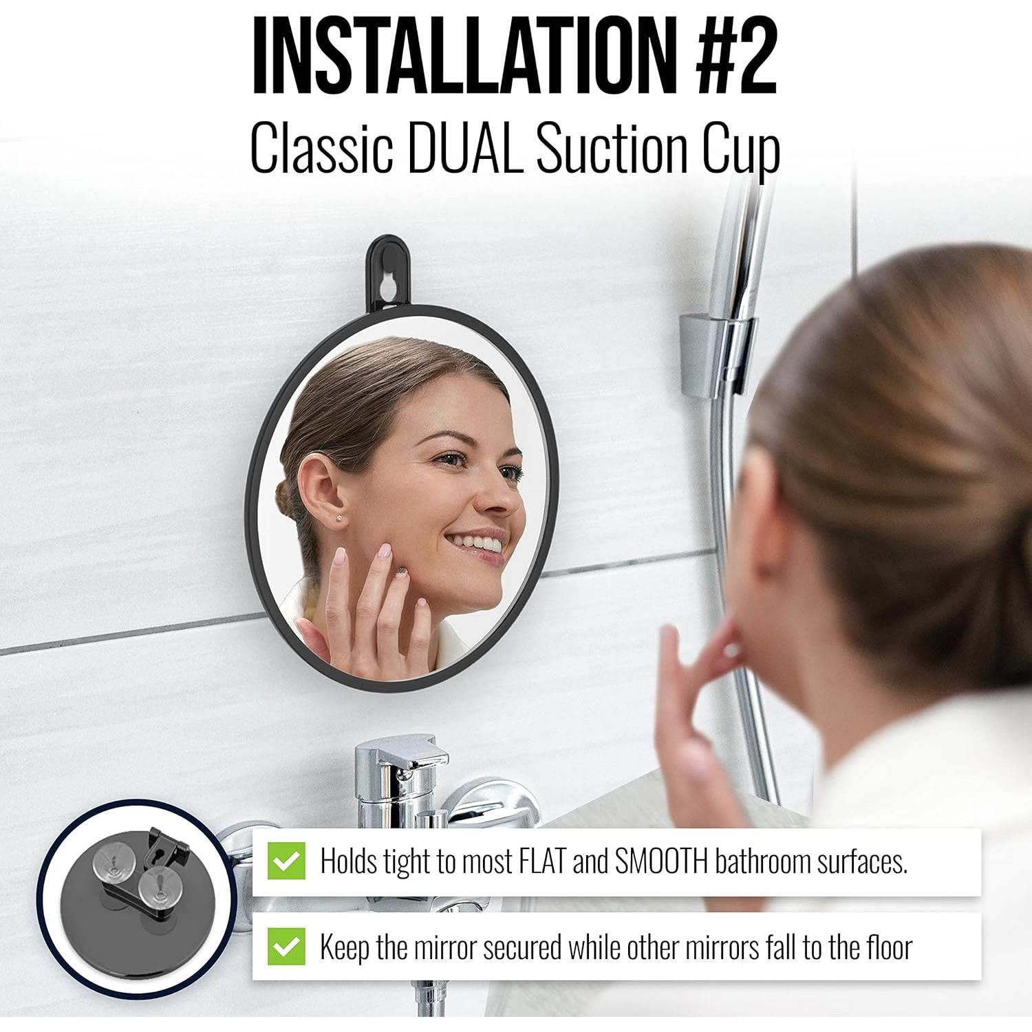 Espejo de Ducha MIRRORVANA 15.24 cm Antivaho Irrompible