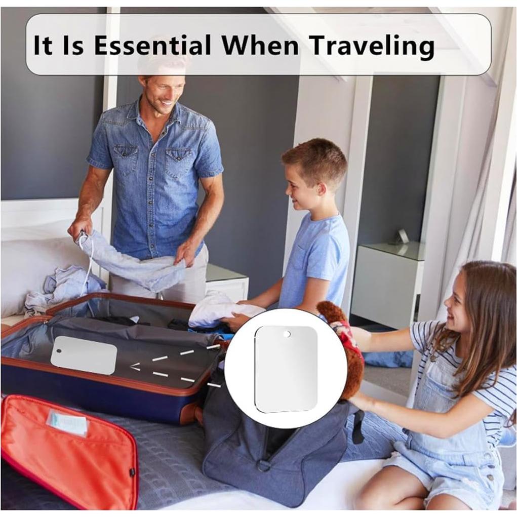 Espejo de Ducha Mpowtech Irrompible 17x13 cm Sin Niebla