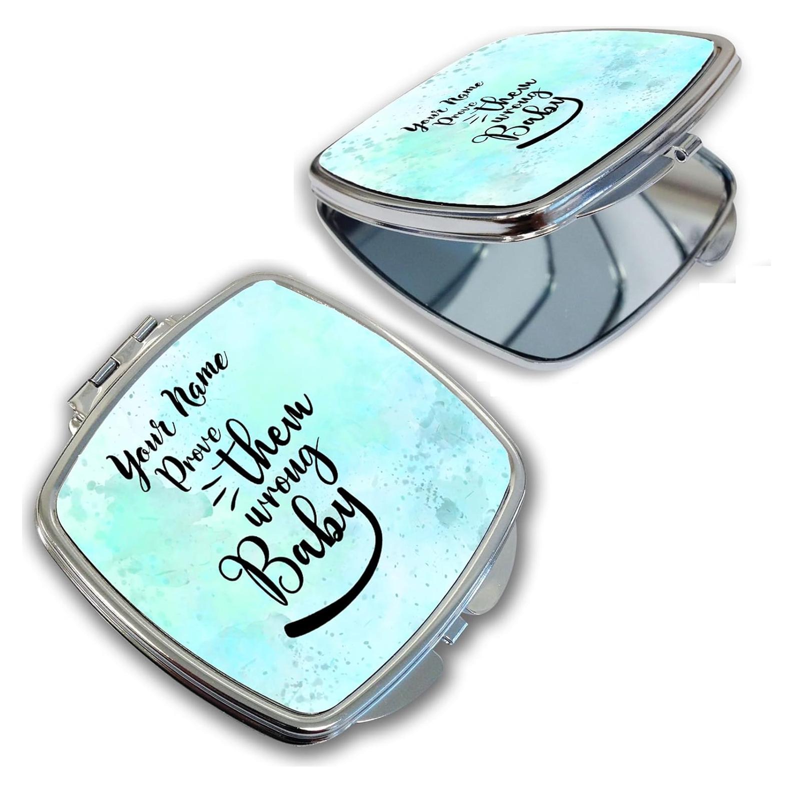 Espejo de bolsillo compacto Bleu Reign 6.35 cm azul