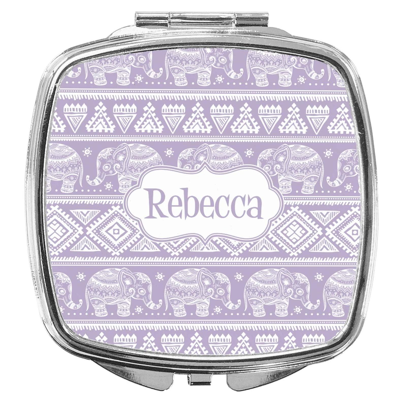 Espejo Compacto Personalizado Elefante Bebé RNK Shops