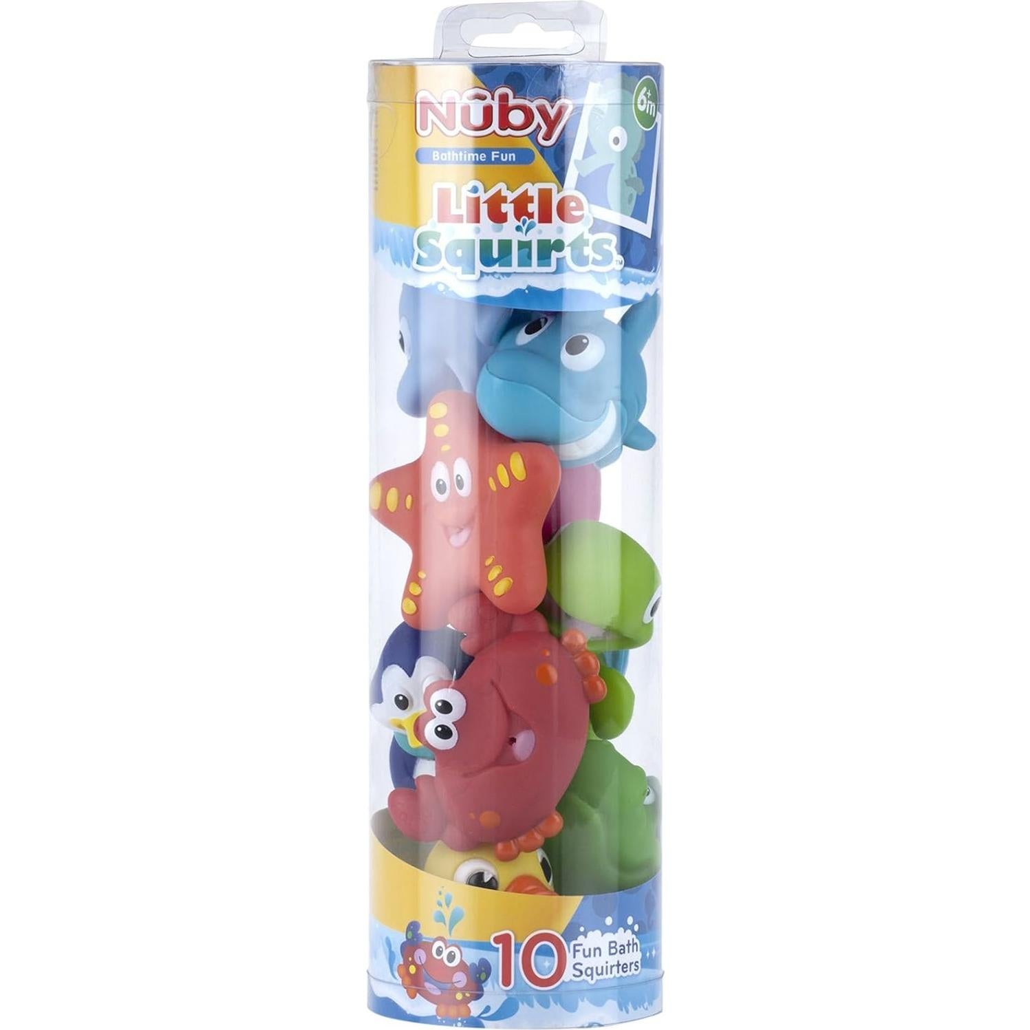 Juguetes de Baño Nuby Little Squirts 10 Personajes 136g