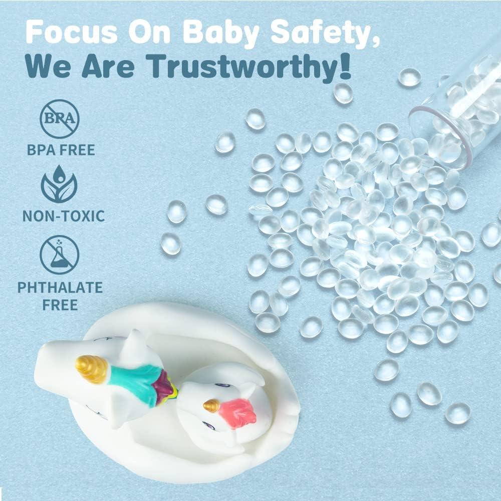 Juguetes de Baño Woby Unicornio 4 Piezas para Bebés 6-12 Meses