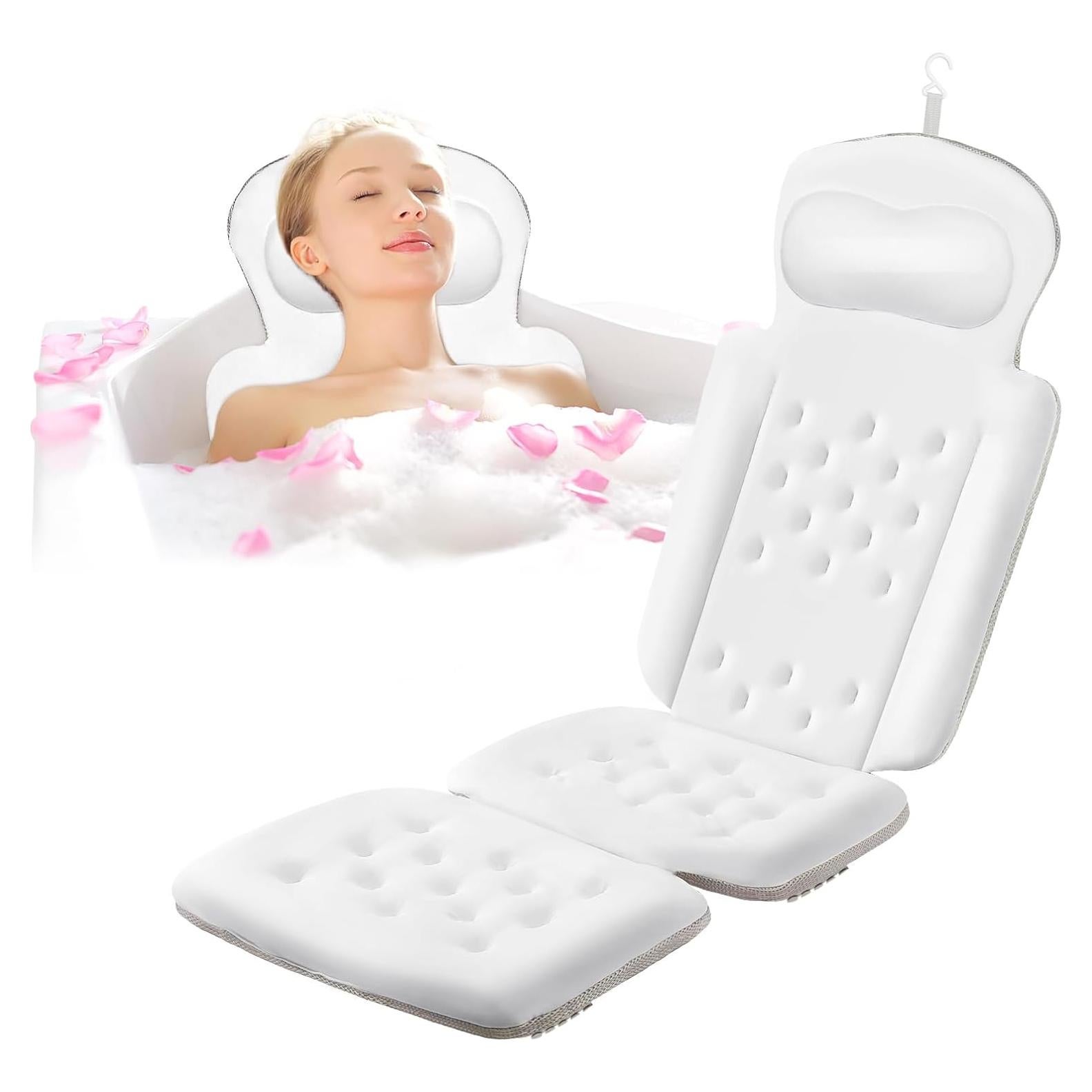 Almohada de Baño Naposeuo 129.5x40.6cm Soporte Espalda Cuello