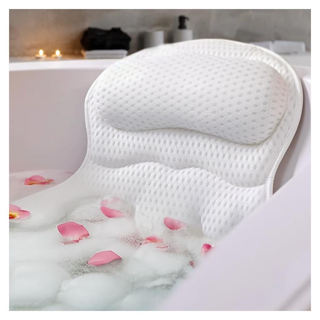Almohada de Baño RYNEX con Ventosas y Soporte Ergonómico