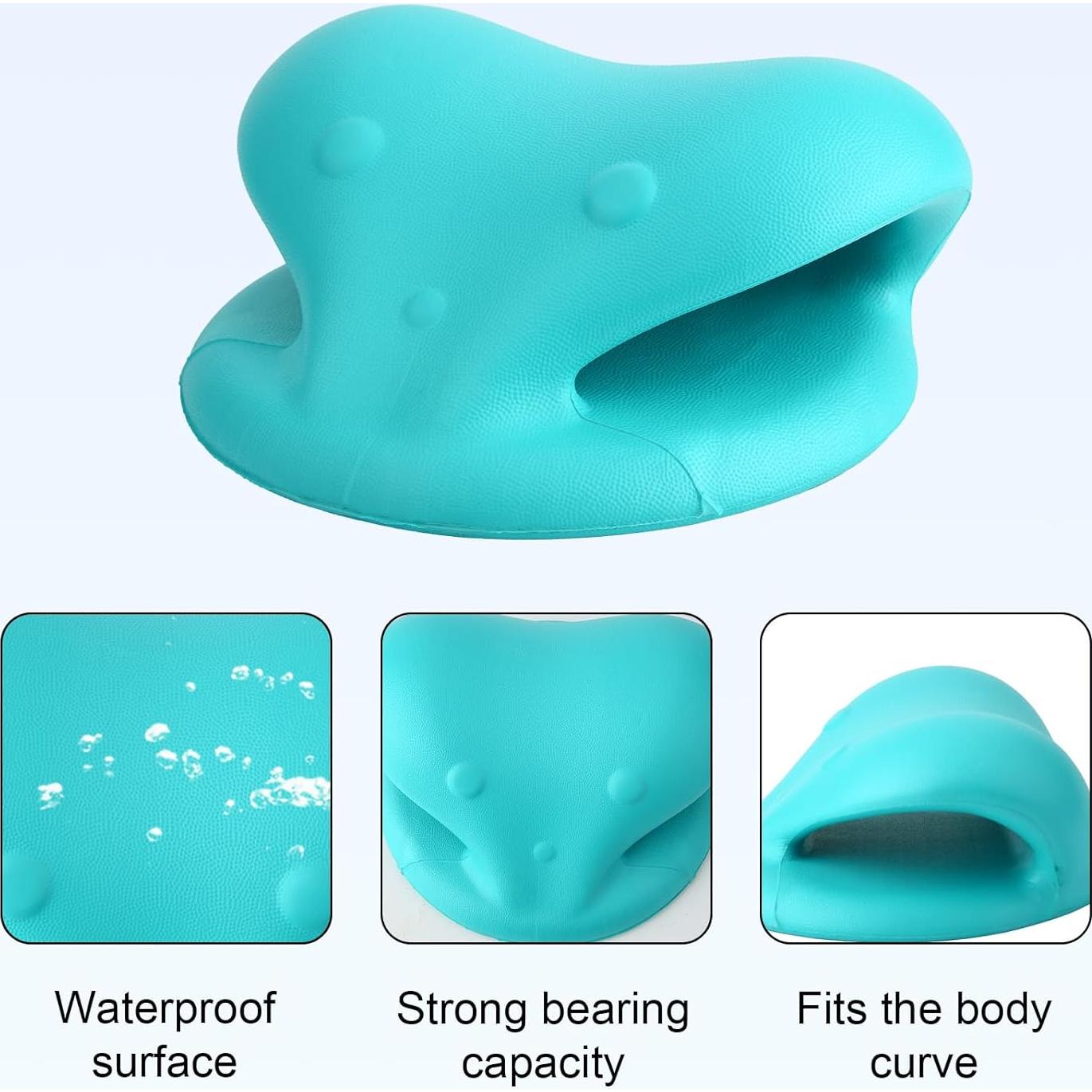 Estación de Lavado de Cabello para Niños Lasuroa - Almohada Ergonómica Azul