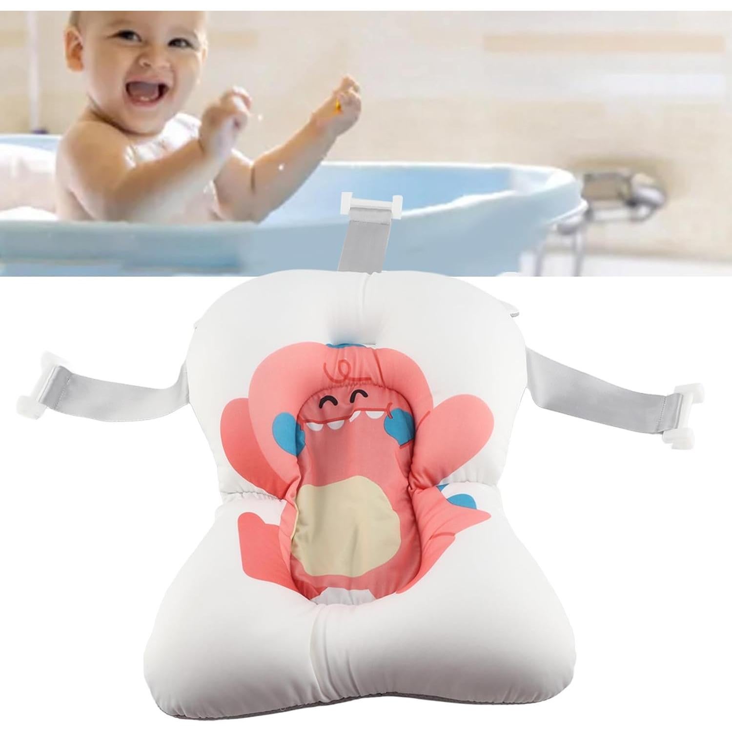 Almohadilla de Baño para Bebés Alvinlite Rosa Antideslizante