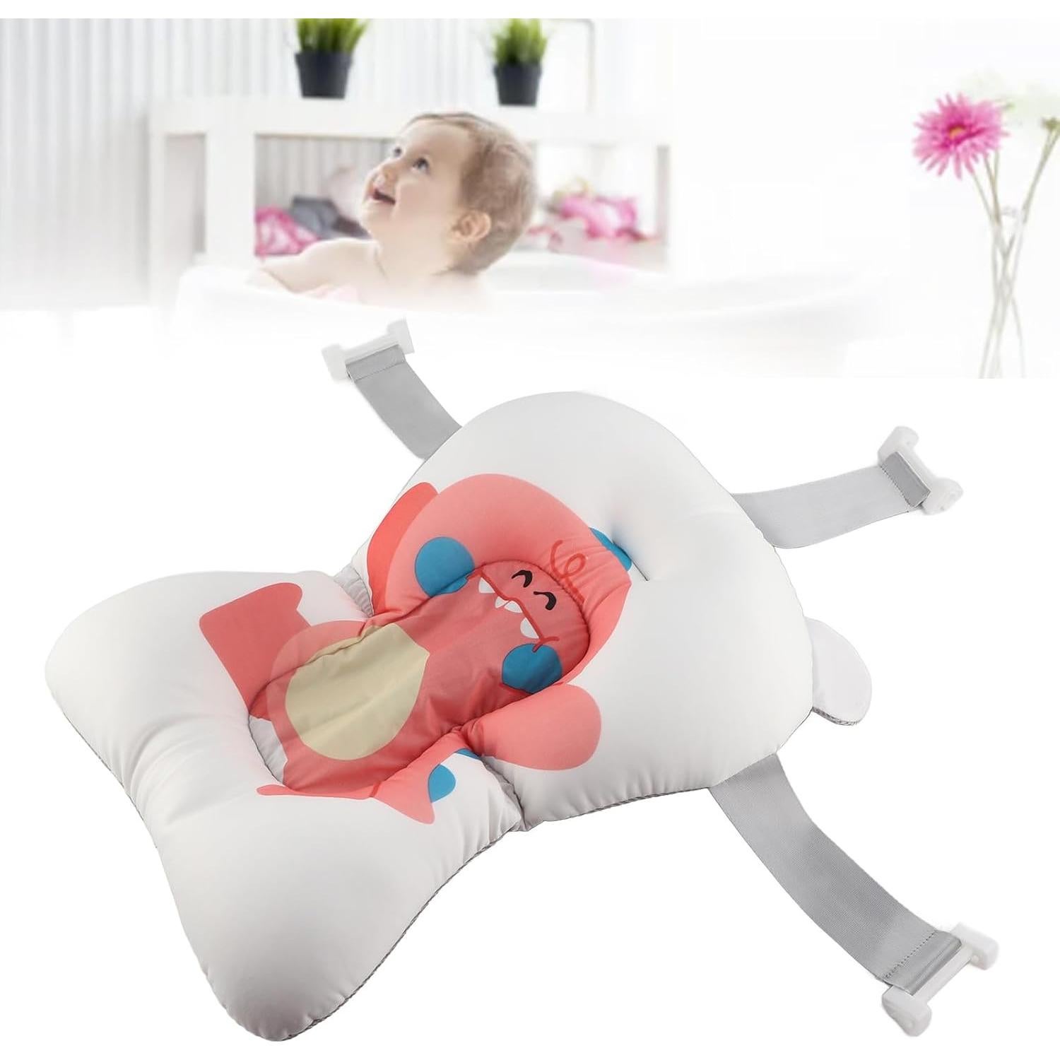 Almohadilla de Baño para Bebés Alvinlite Rosa Antideslizante