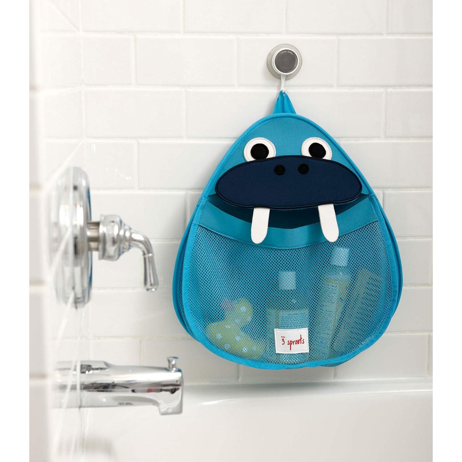 Colgador de Juguetes de Baño 3 Sprouts Morsa - Organizador Espacioso