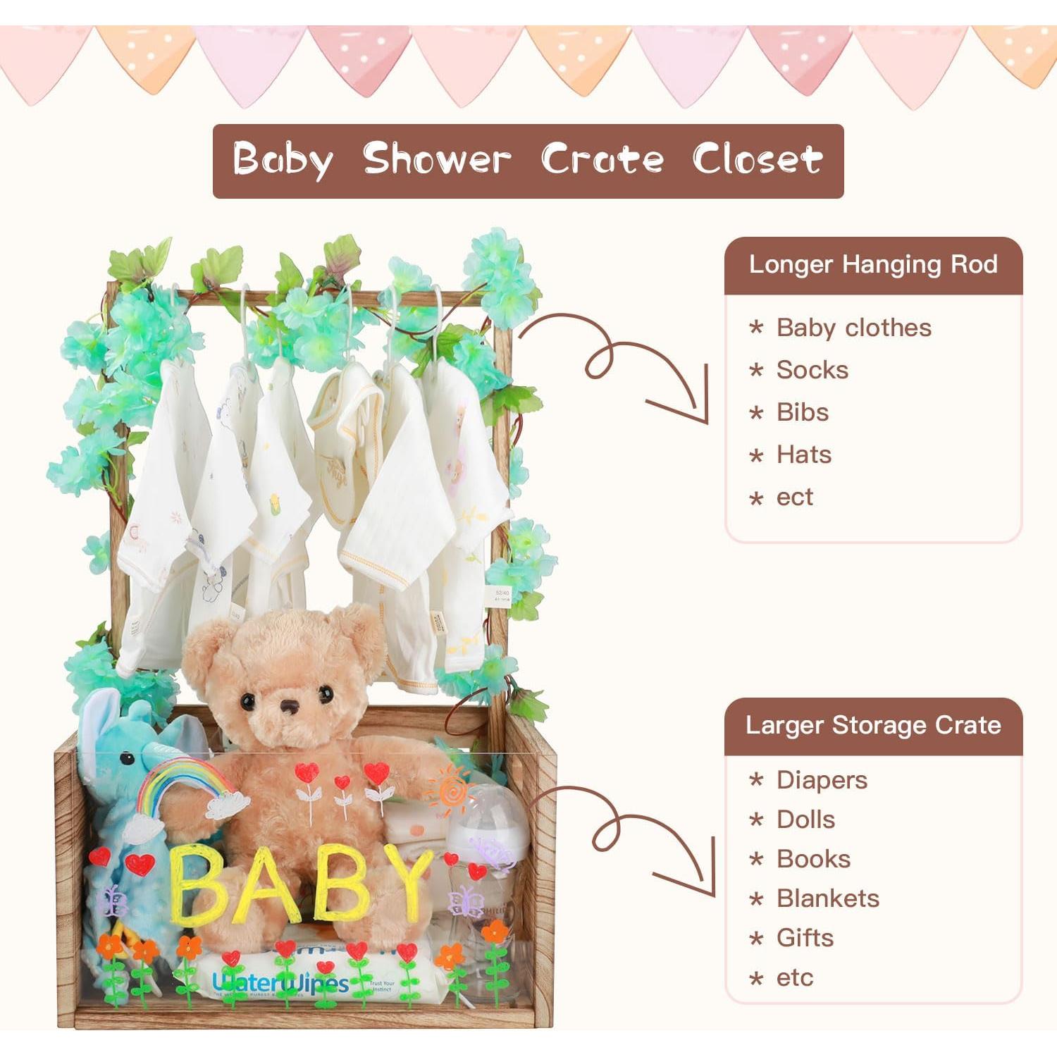 Cesta de Almacenamiento para Bebé Taessv - Madera 40.6x30x23cm