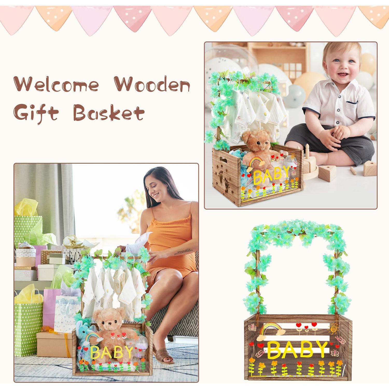 Cesta de Almacenamiento para Bebé Taessv - Madera 40.6x30x23cm