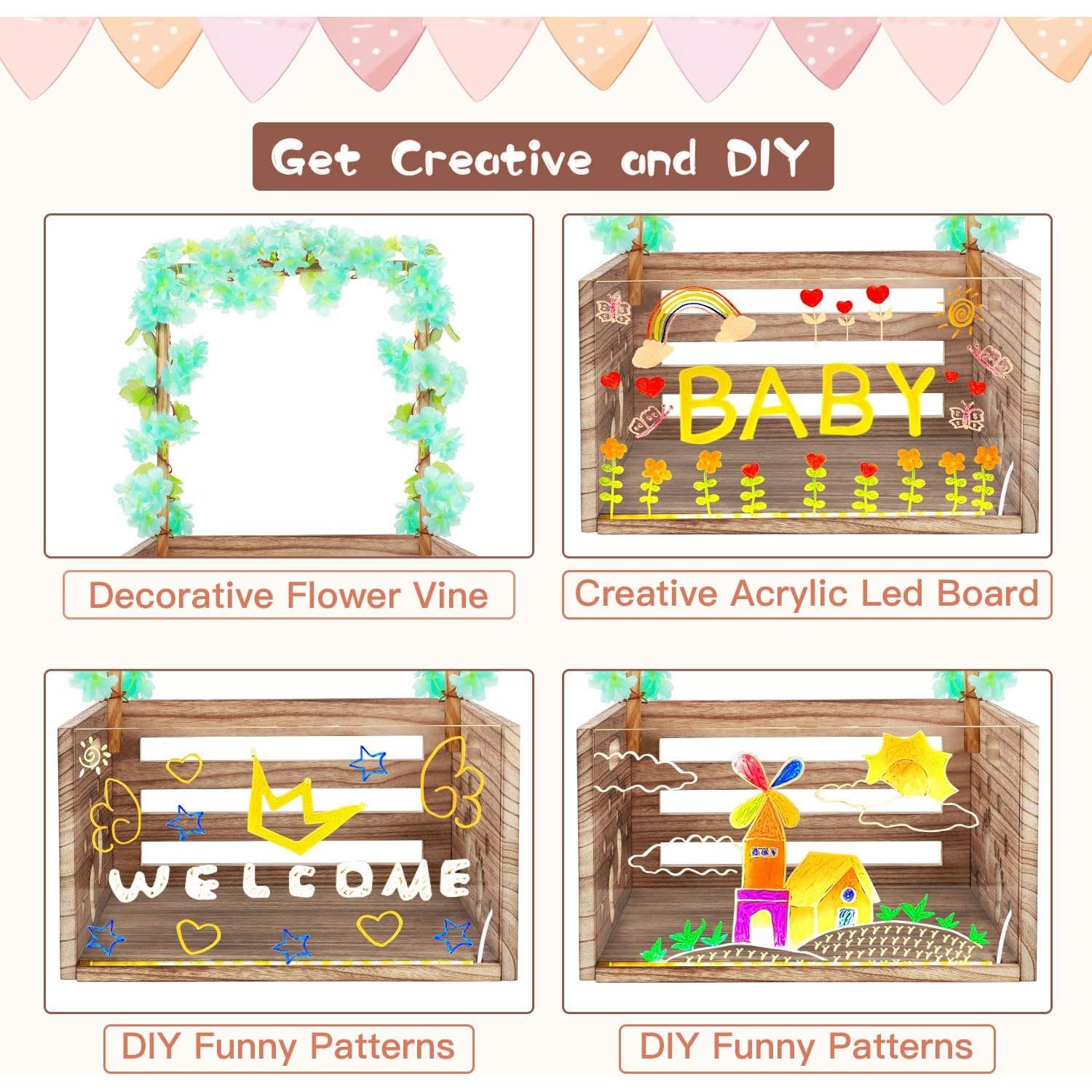 Cesta de Almacenamiento para Bebé Taessv - Madera 40.6x30x23cm