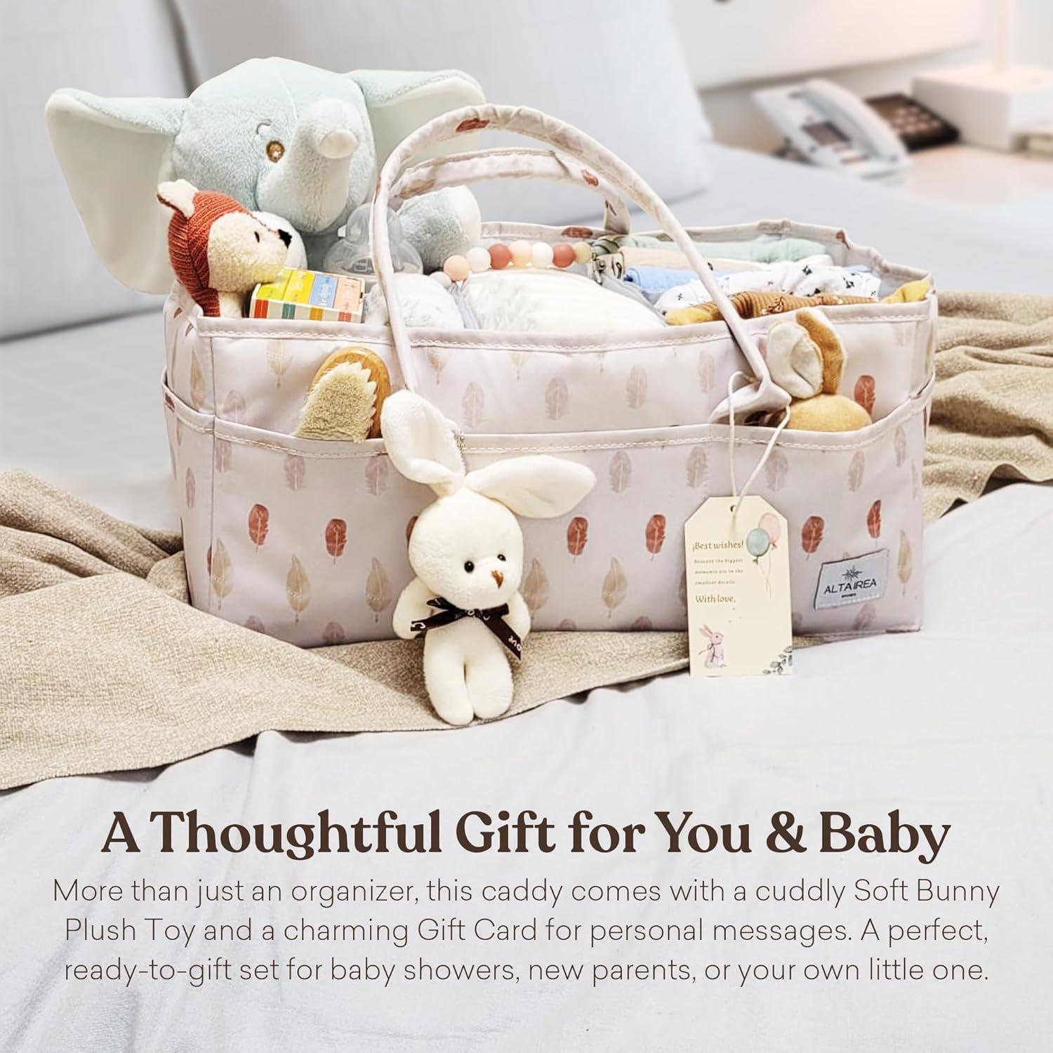 Caddy Organizador de Pañales ALTAIREA con Juguete de Peluche