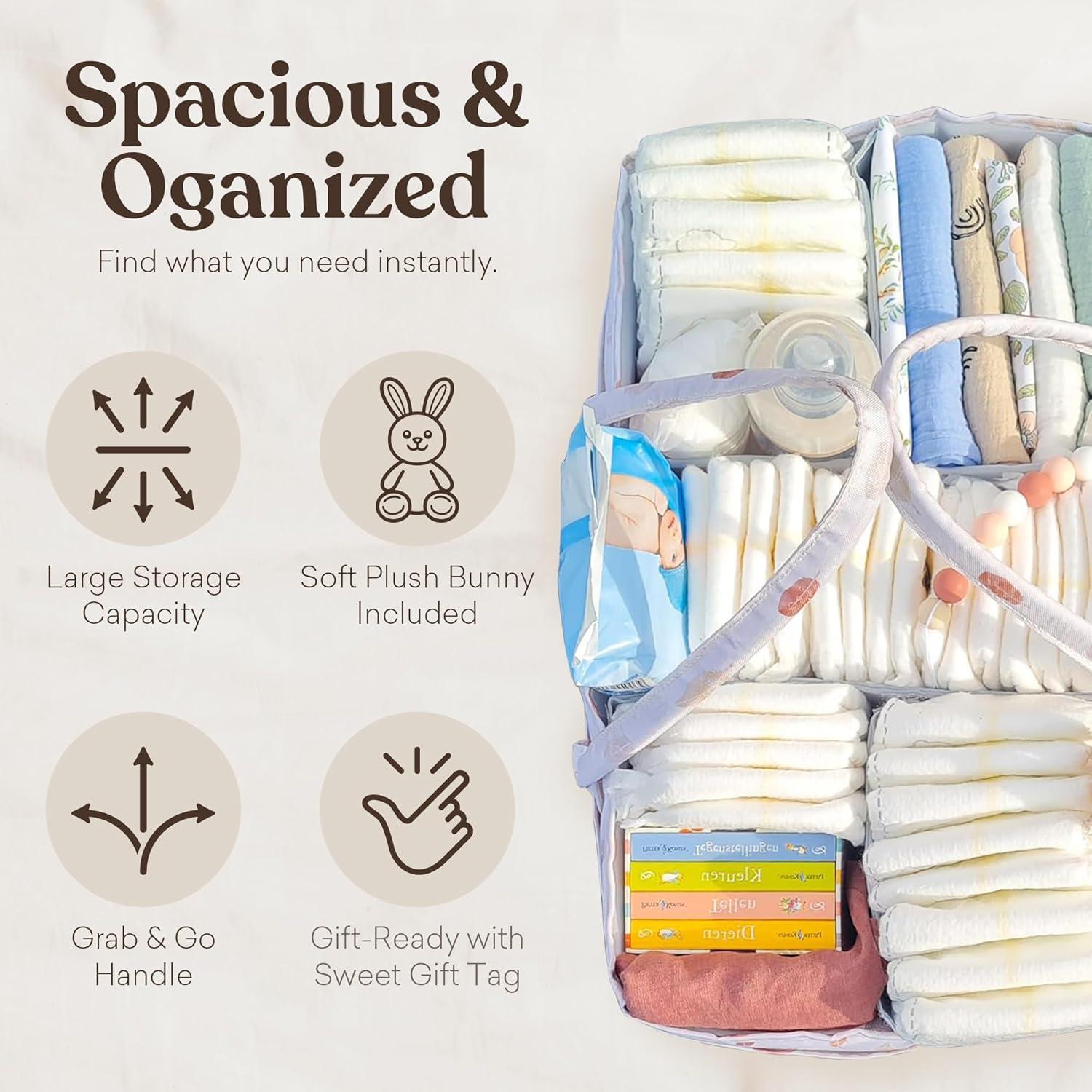 Caddy Organizador de Pañales ALTAIREA con Juguete de Peluche