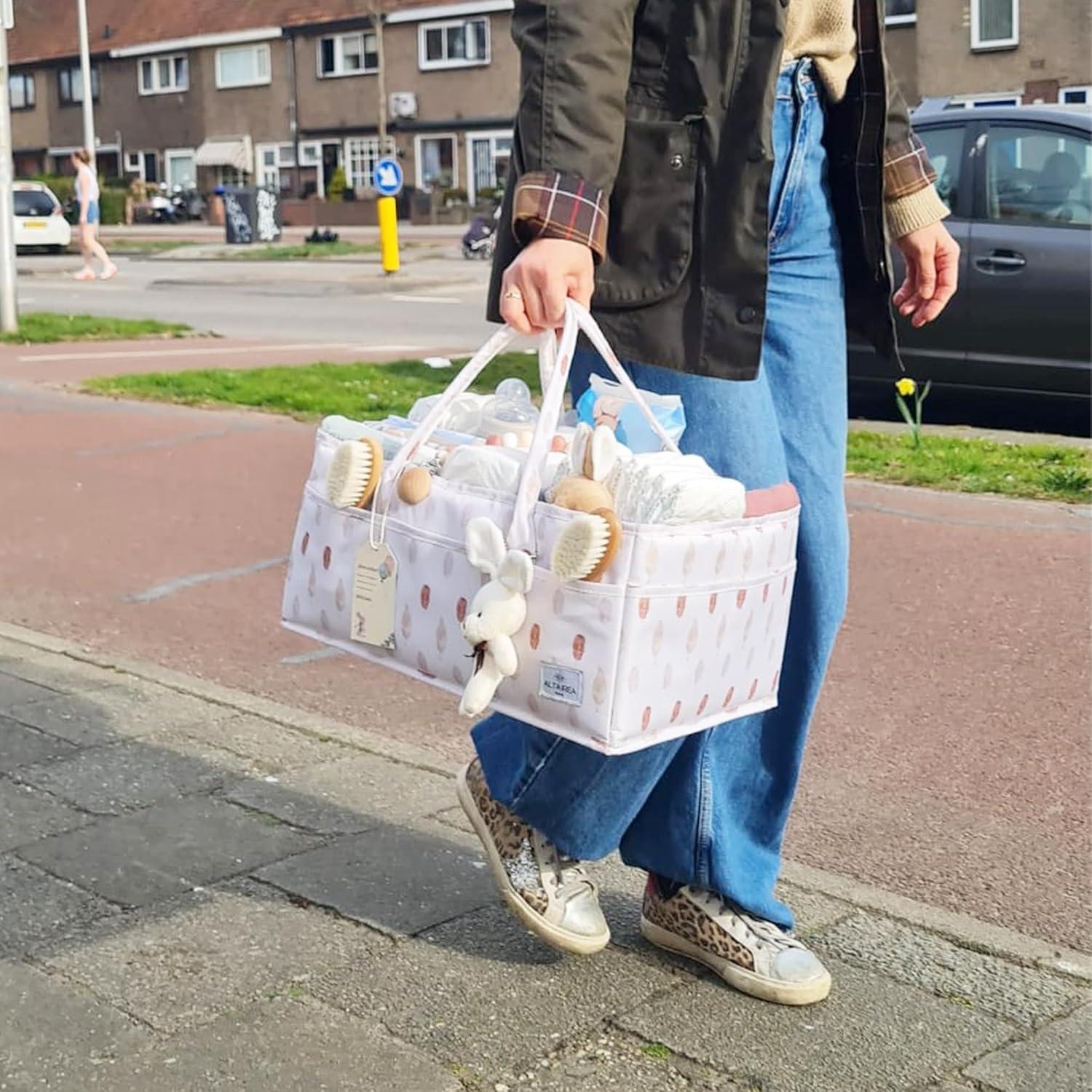 Caddy Organizador de Pañales ALTAIREA con Juguete de Peluche