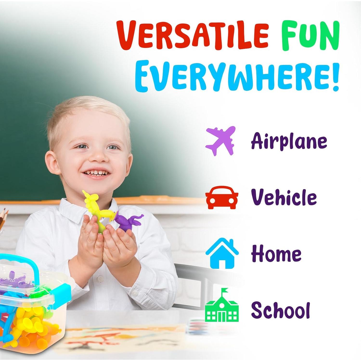 Juguetes de baño sensorial Imdroi - 12 animales de ventosa