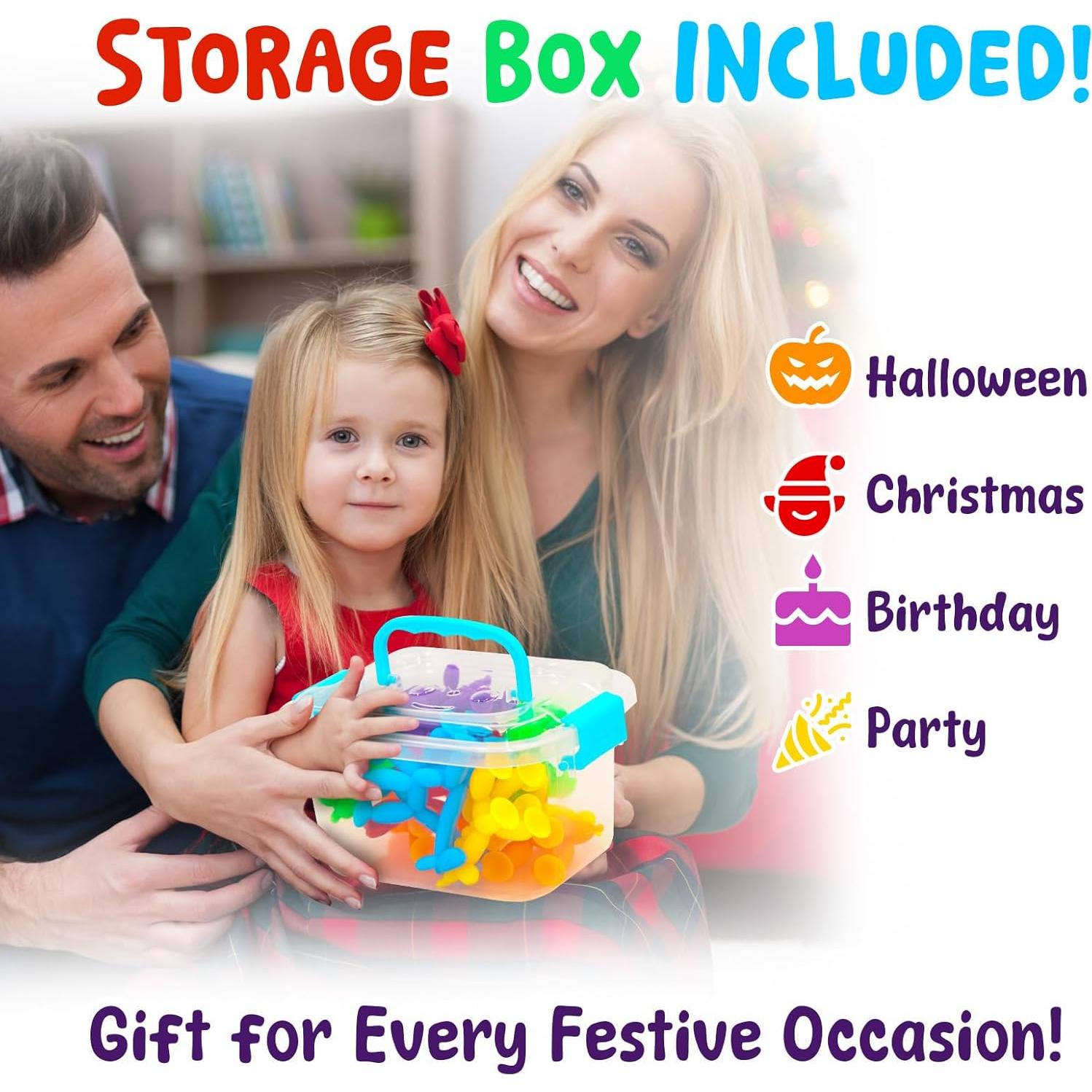 Juguetes de baño sensorial Imdroi - 12 animales de ventosa