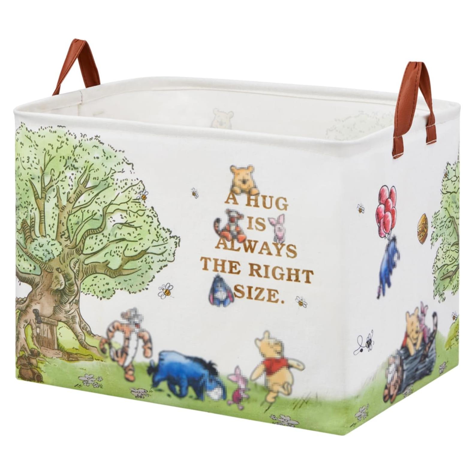 Cesta de Almacenamiento Plegable X-SIGA Oso Blanco 40x30cm