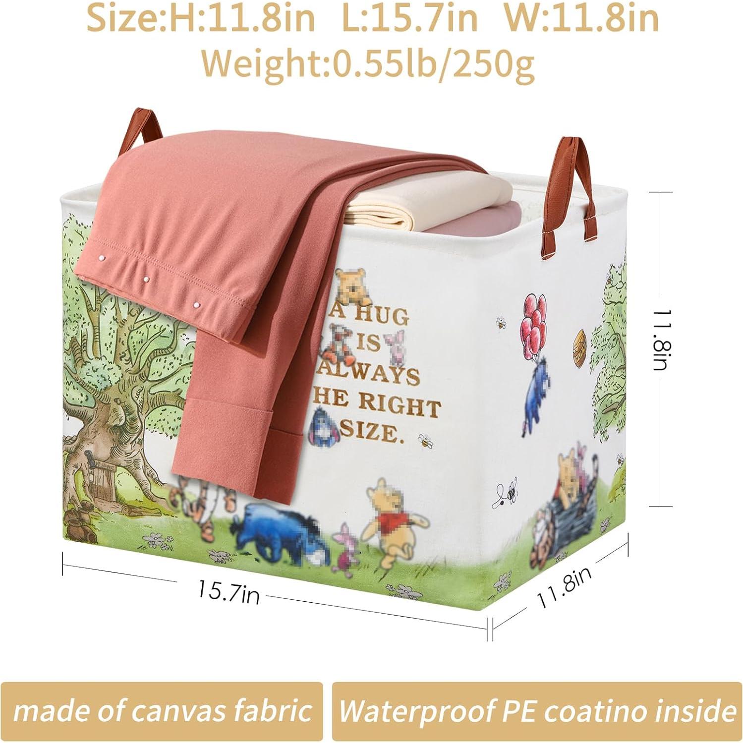 Cesta de Almacenamiento Plegable X-SIGA Oso Blanco 40x30cm