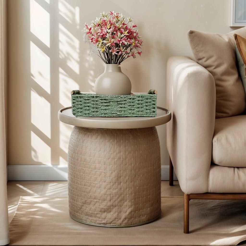 Cesta de Almacenamiento Verde Rattanzenith 35.56x15.24 cm