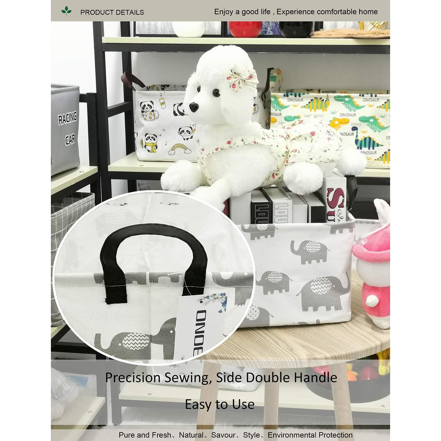 Cesta de lavandería plegable ONOEV Elefante Gris 38x24x23 cm